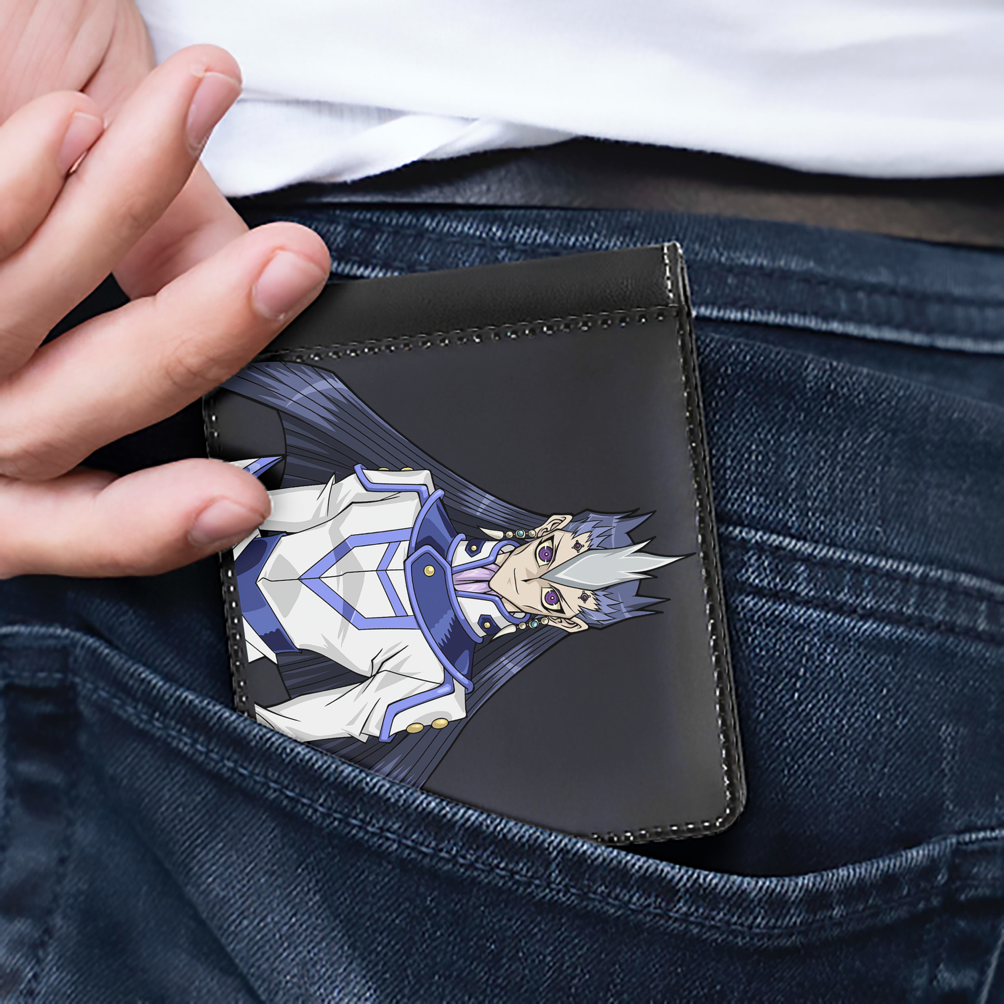 （画像用） 遊☆戯☆王 Yu-Gi-Oh! 二つ折り革財布