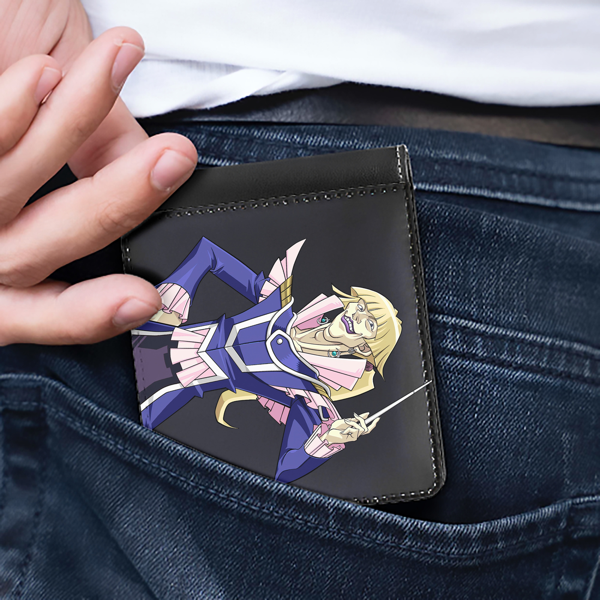 （画像用） 遊☆戯☆王 Yu-Gi-Oh! 二つ折り革財布