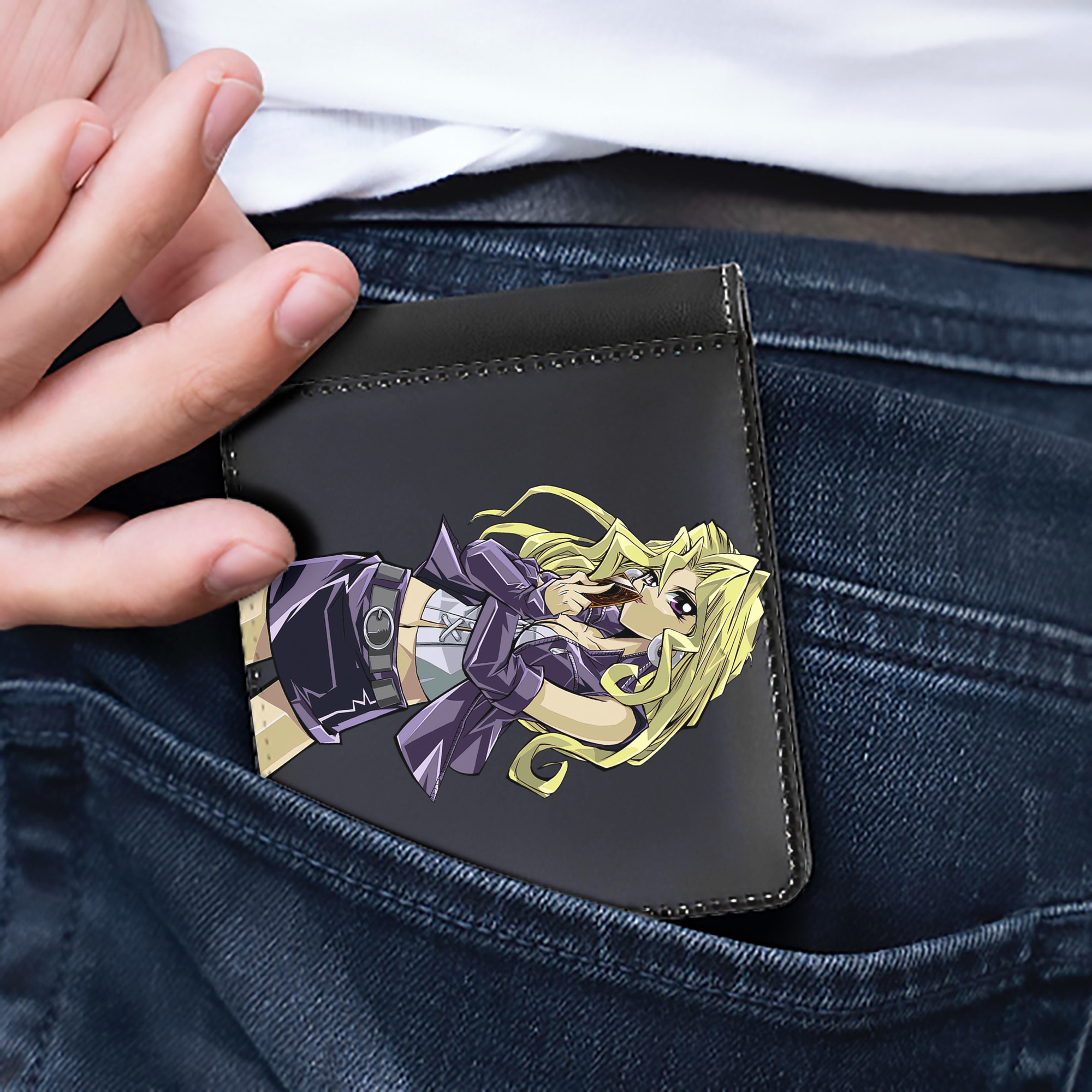 （画像用） 遊☆戯☆王 Yu-Gi-Oh! 二つ折り革財布