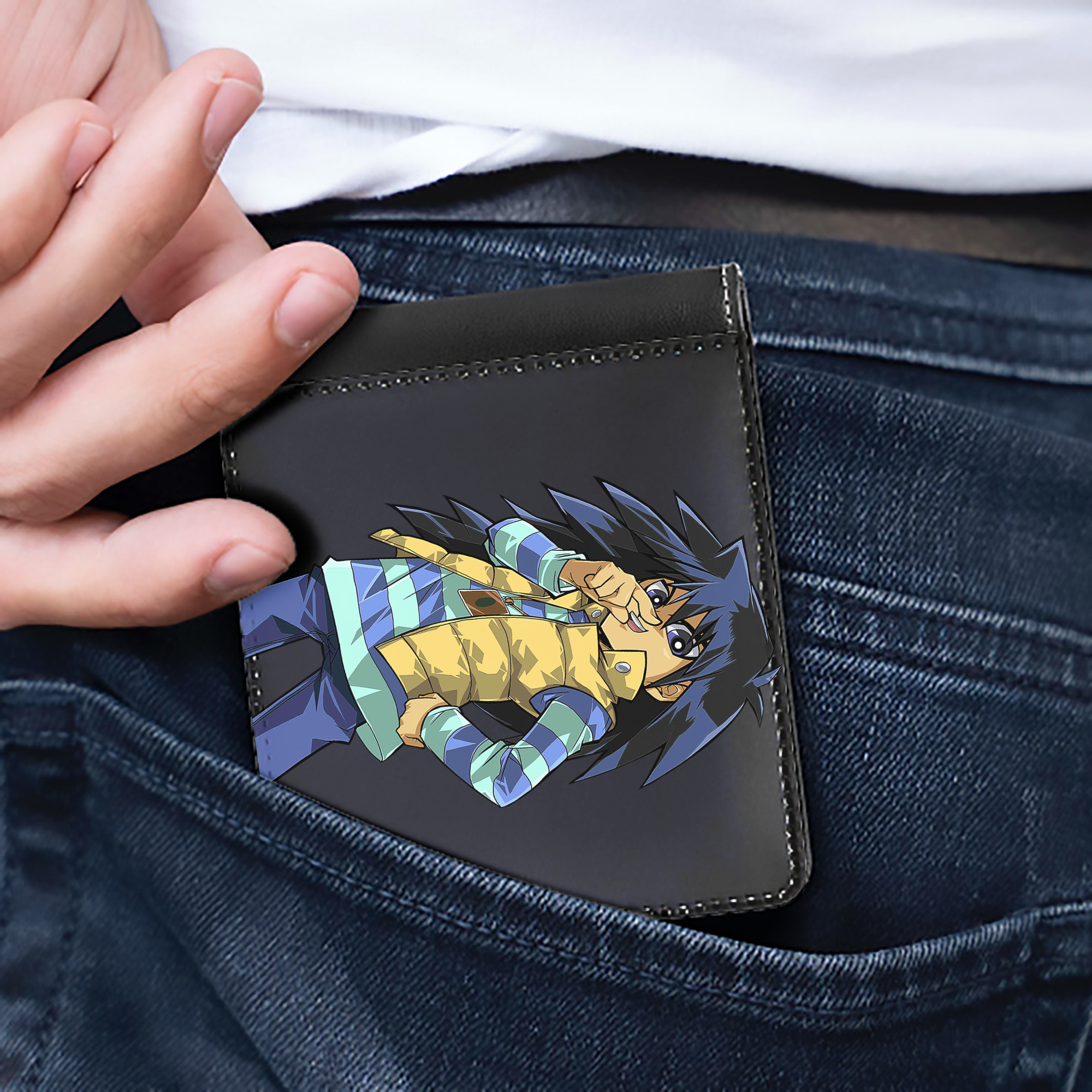 （画像用） 遊☆戯☆王 Yu-Gi-Oh! 二つ折り革財布