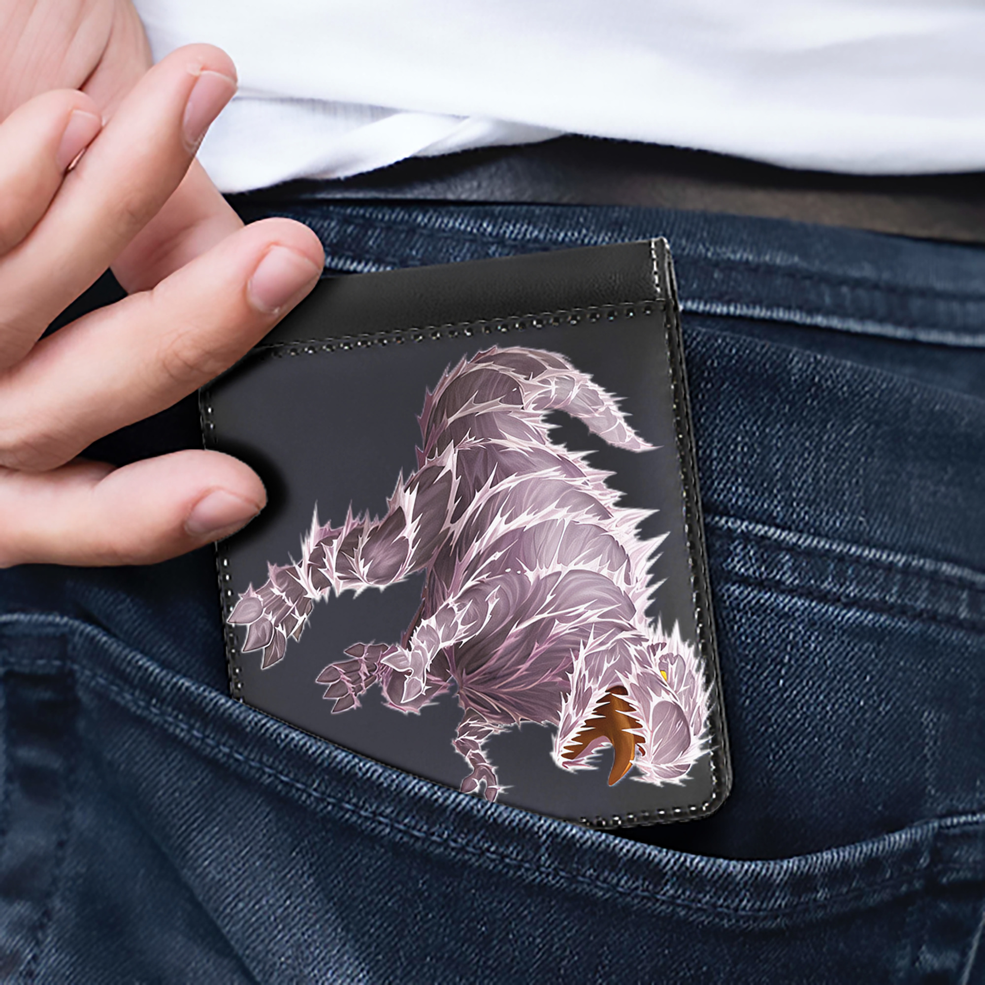（画像用） 遊☆戯☆王 Yu-Gi-Oh! 二つ折り革財布