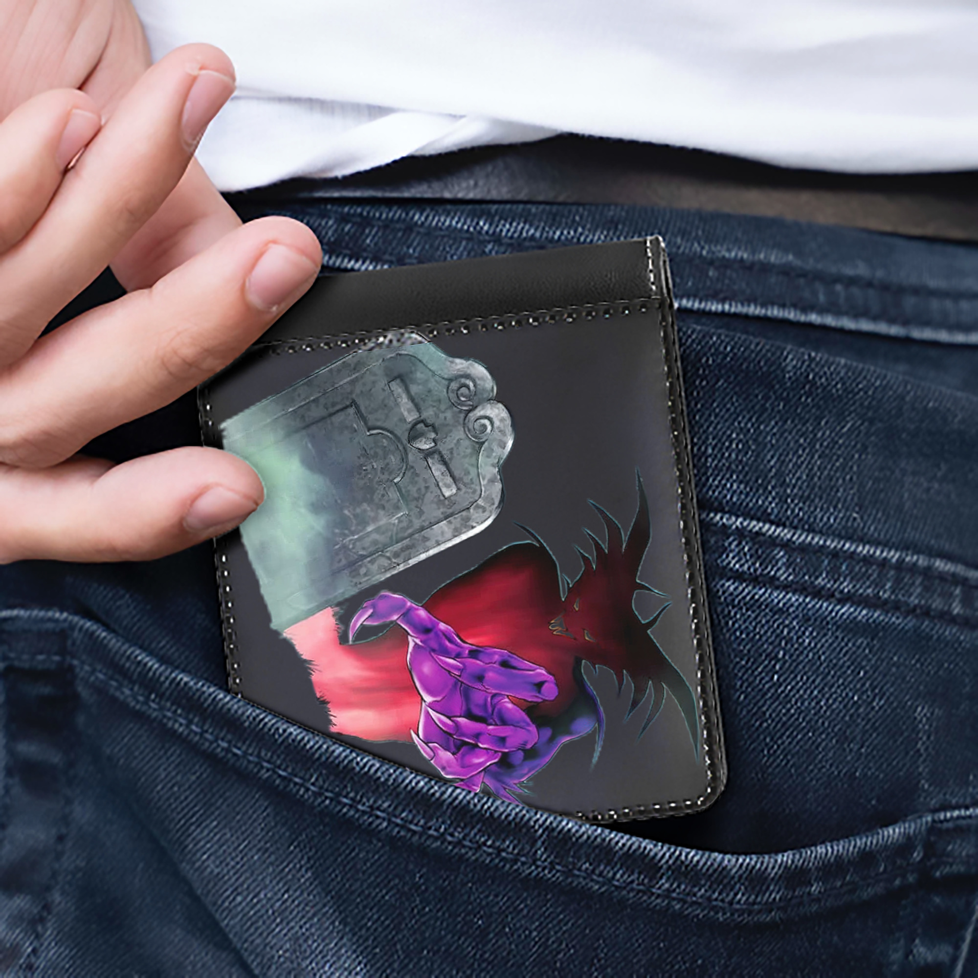 （画像用） 遊☆戯☆王 Yu-Gi-Oh! 二つ折り革財布