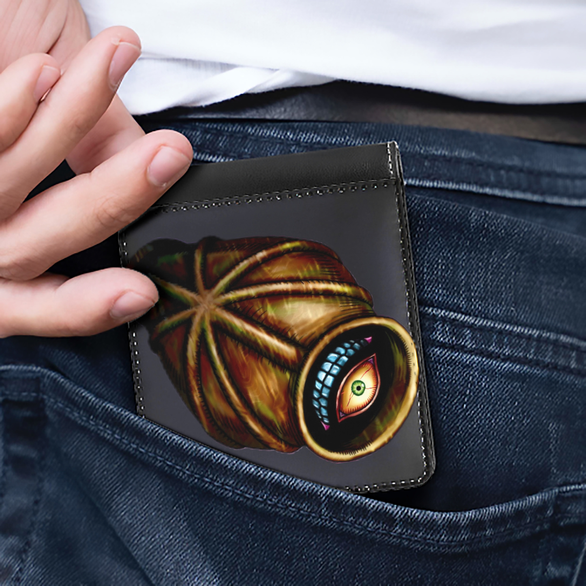 （画像用） 遊☆戯☆王 Yu-Gi-Oh! 二つ折り革財布
