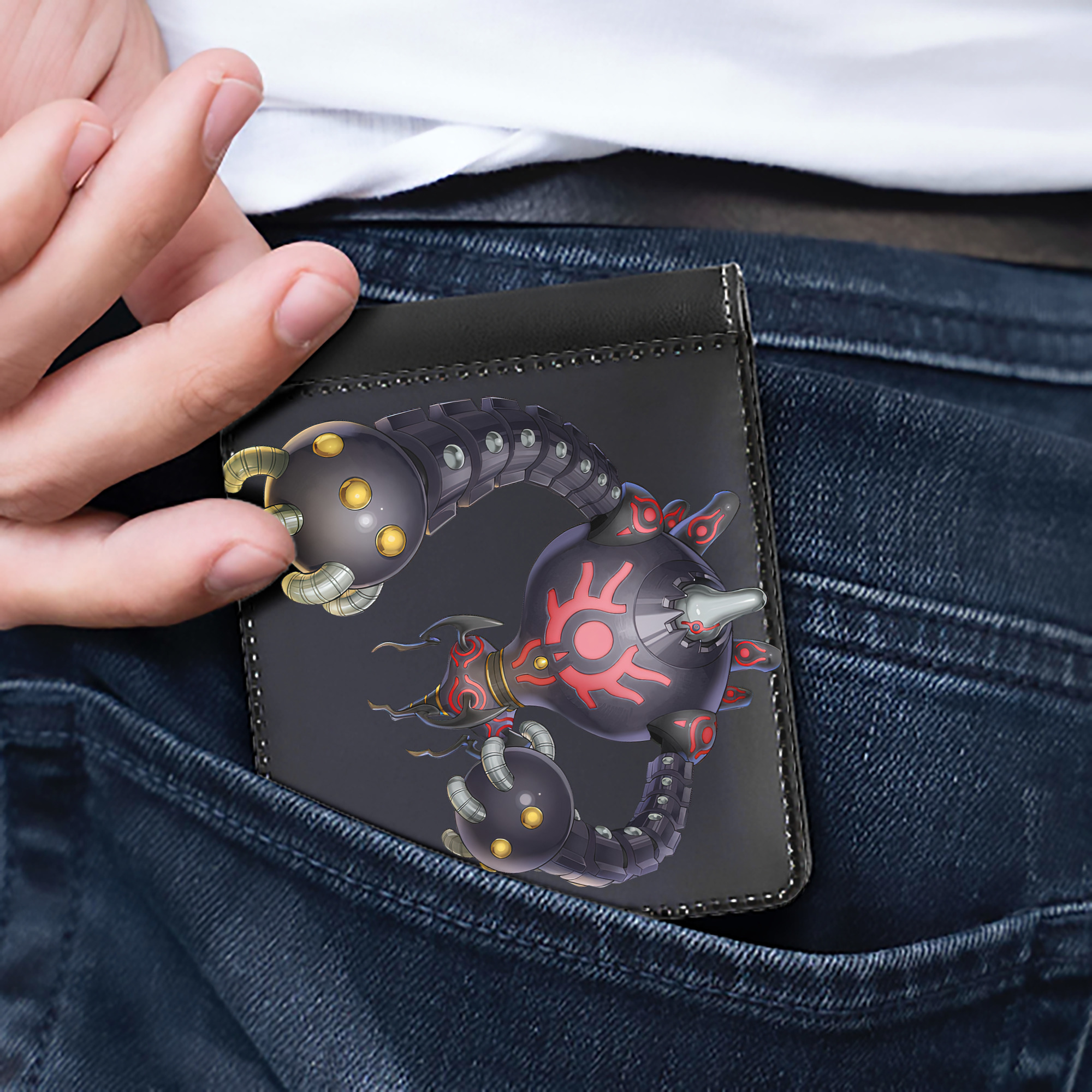 （画像用） 遊☆戯☆王 Yu-Gi-Oh! 二つ折り革財布