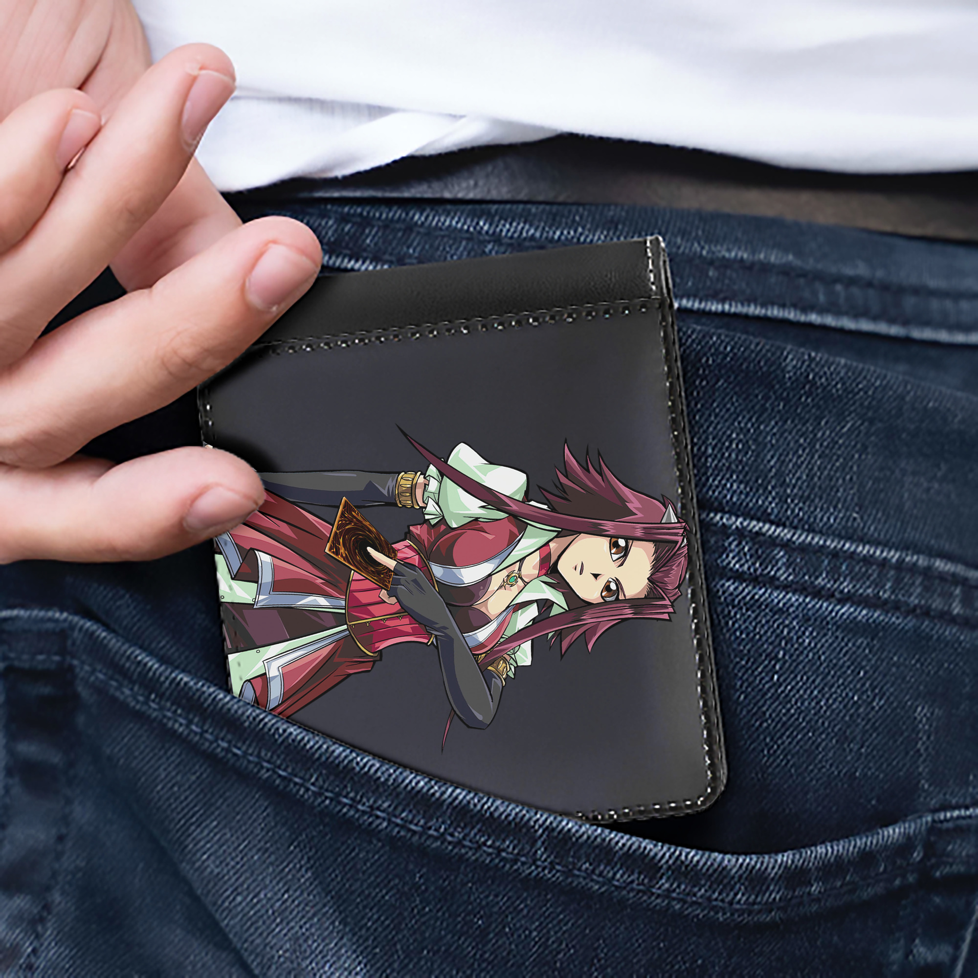 （画像用） 遊☆戯☆王 Yu-Gi-Oh! 二つ折り革財布