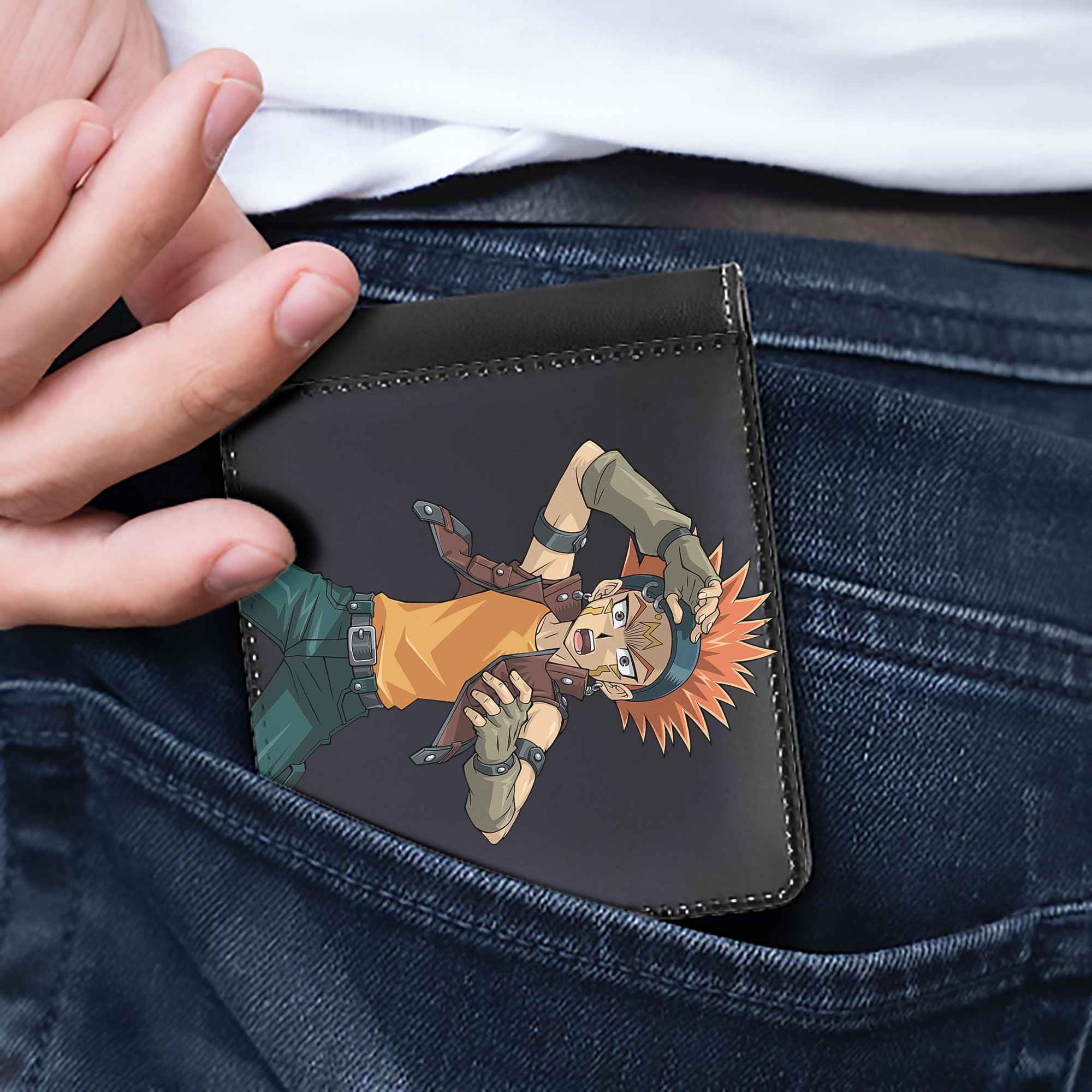 （画像用） 遊☆戯☆王 Yu-Gi-Oh! 二つ折り革財布