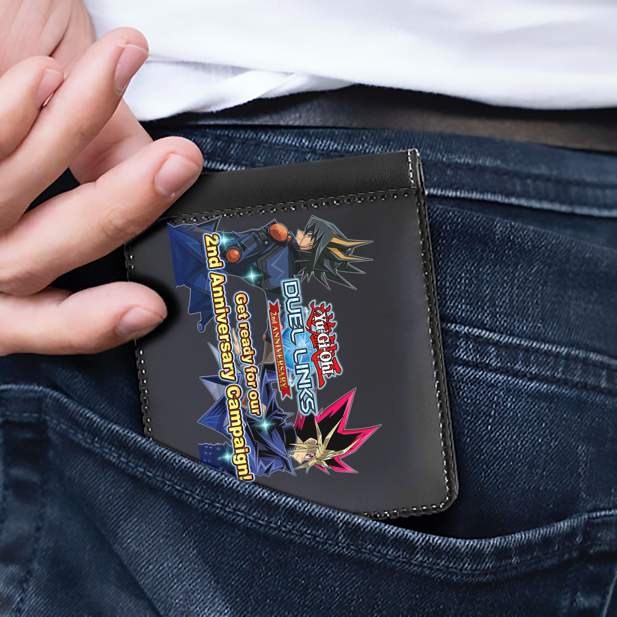 （画像用） 遊☆戯☆王 Yu-Gi-Oh! 二つ折り革財布