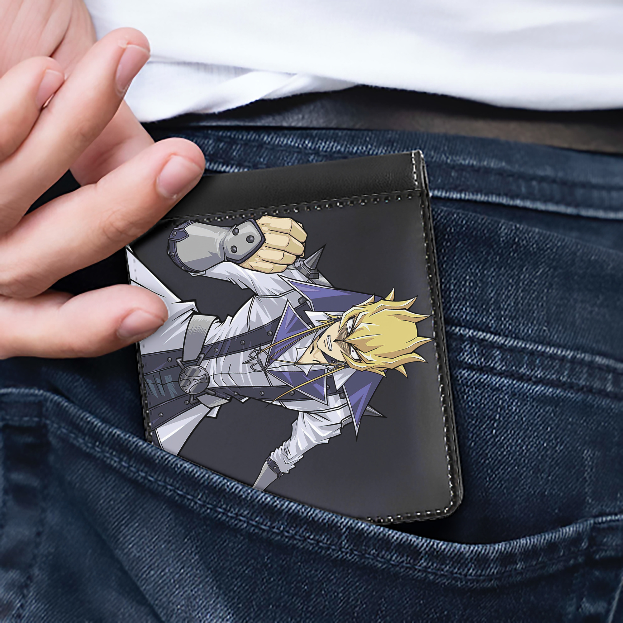 （画像用） 遊☆戯☆王 Yu-Gi-Oh! 二つ折り革財布