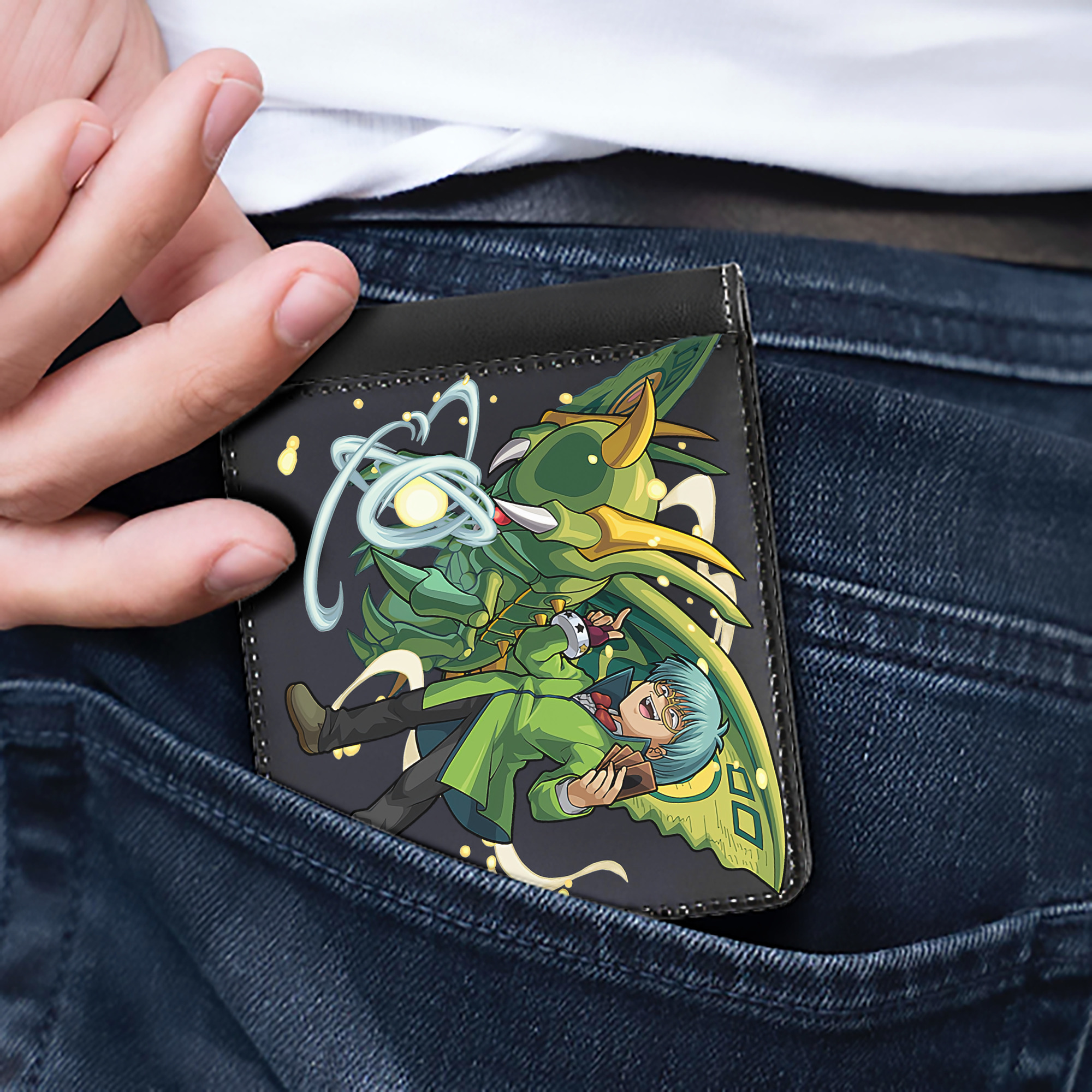 （画像用） 遊☆戯☆王 Yu-Gi-Oh! 二つ折り革財布