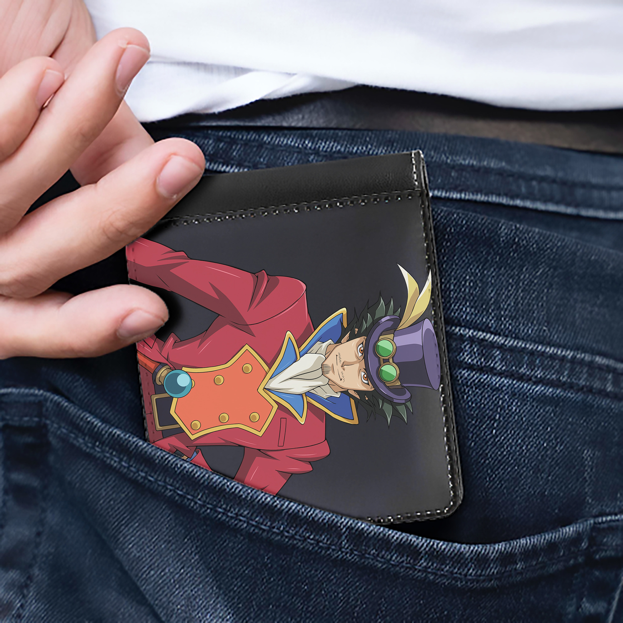 （画像用） 遊☆戯☆王 Yu-Gi-Oh! 二つ折り革財布
