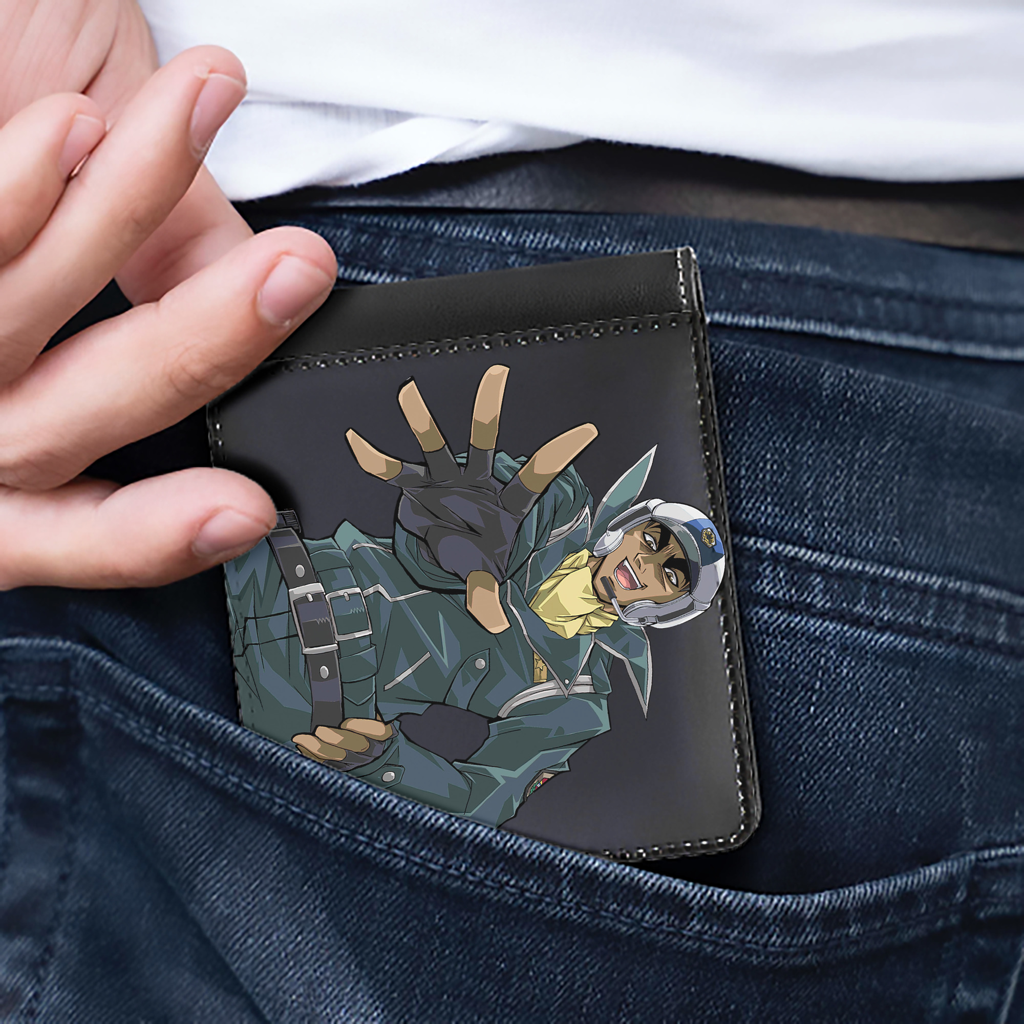 （画像用） 遊☆戯☆王 Yu-Gi-Oh! 二つ折り革財布