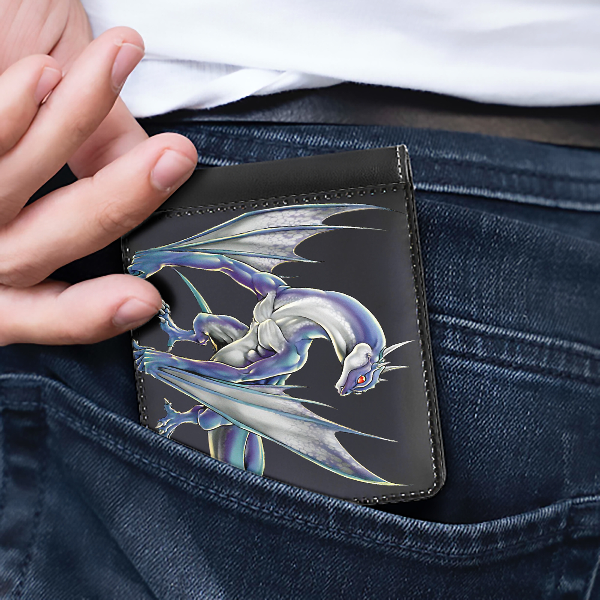 （画像用） 遊☆戯☆王 Yu-Gi-Oh! 二つ折り革財布