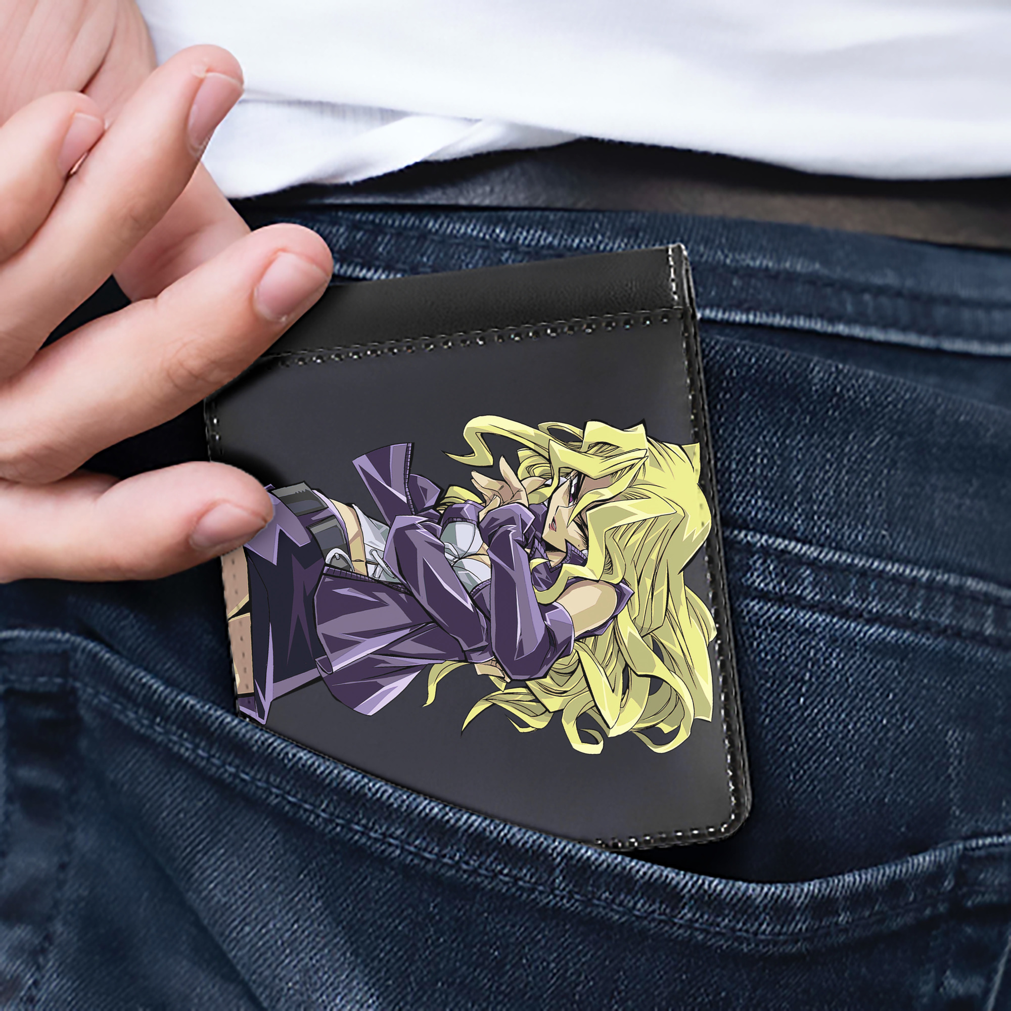 （画像用） 遊☆戯☆王 Yu-Gi-Oh! 二つ折り革財布