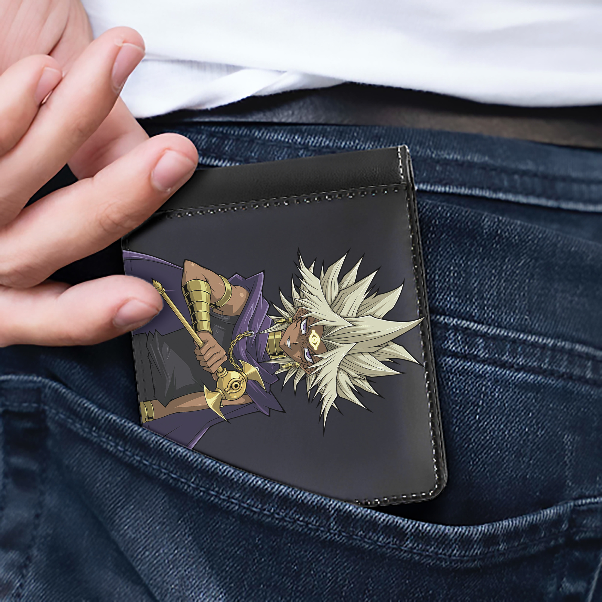 （画像用） 遊☆戯☆王 Yu-Gi-Oh! 二つ折り革財布