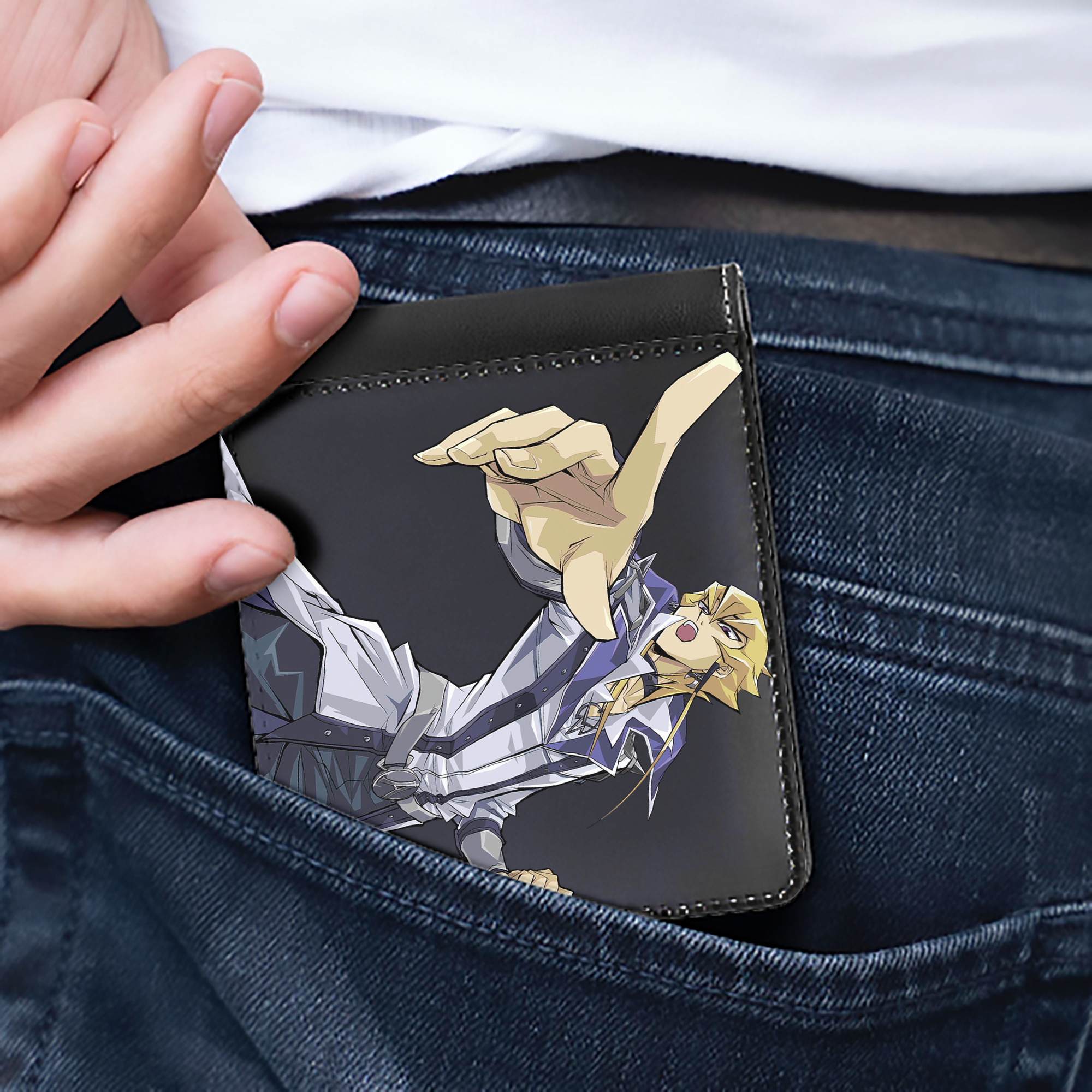 （画像用） 遊☆戯☆王 Yu-Gi-Oh! 二つ折り革財布