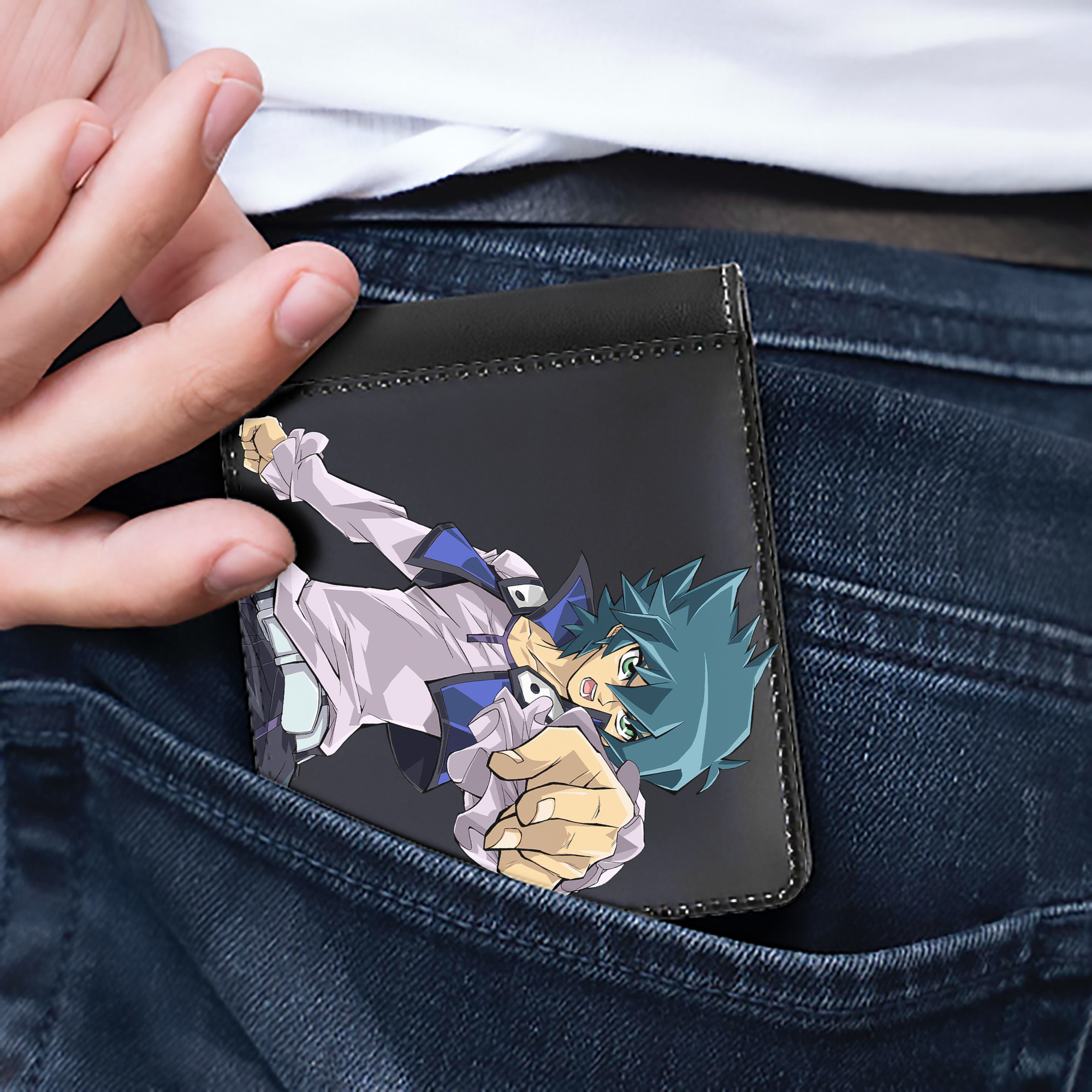 （画像用） 遊☆戯☆王 Yu-Gi-Oh! 二つ折り革財布