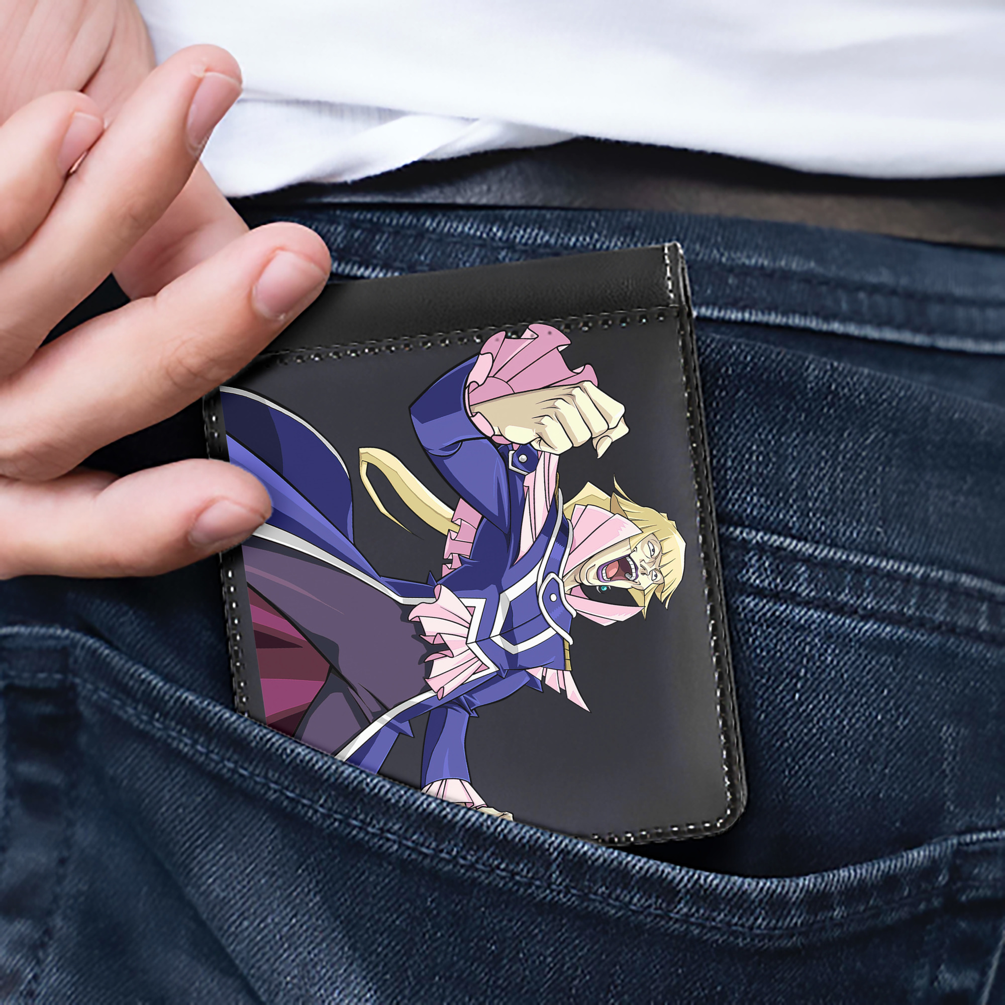 （画像用） 遊☆戯☆王 Yu-Gi-Oh! 二つ折り革財布