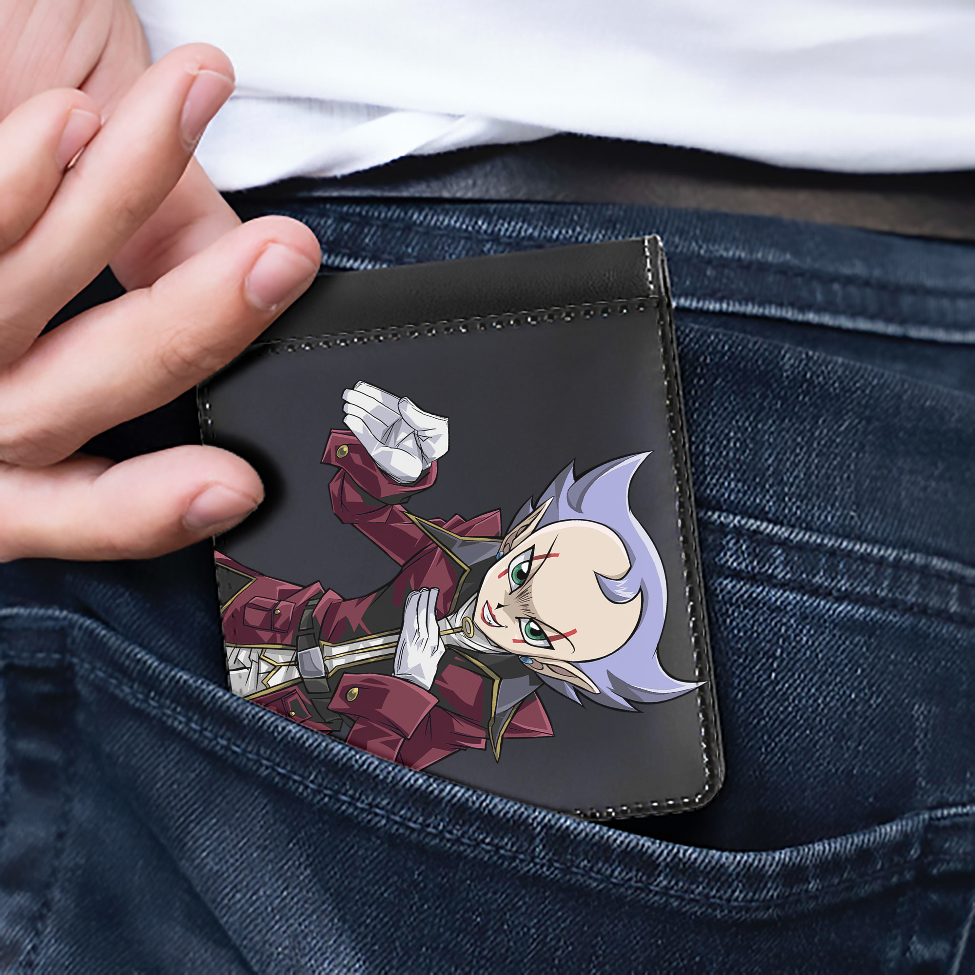 （画像用） 遊☆戯☆王 Yu-Gi-Oh! 二つ折り革財布