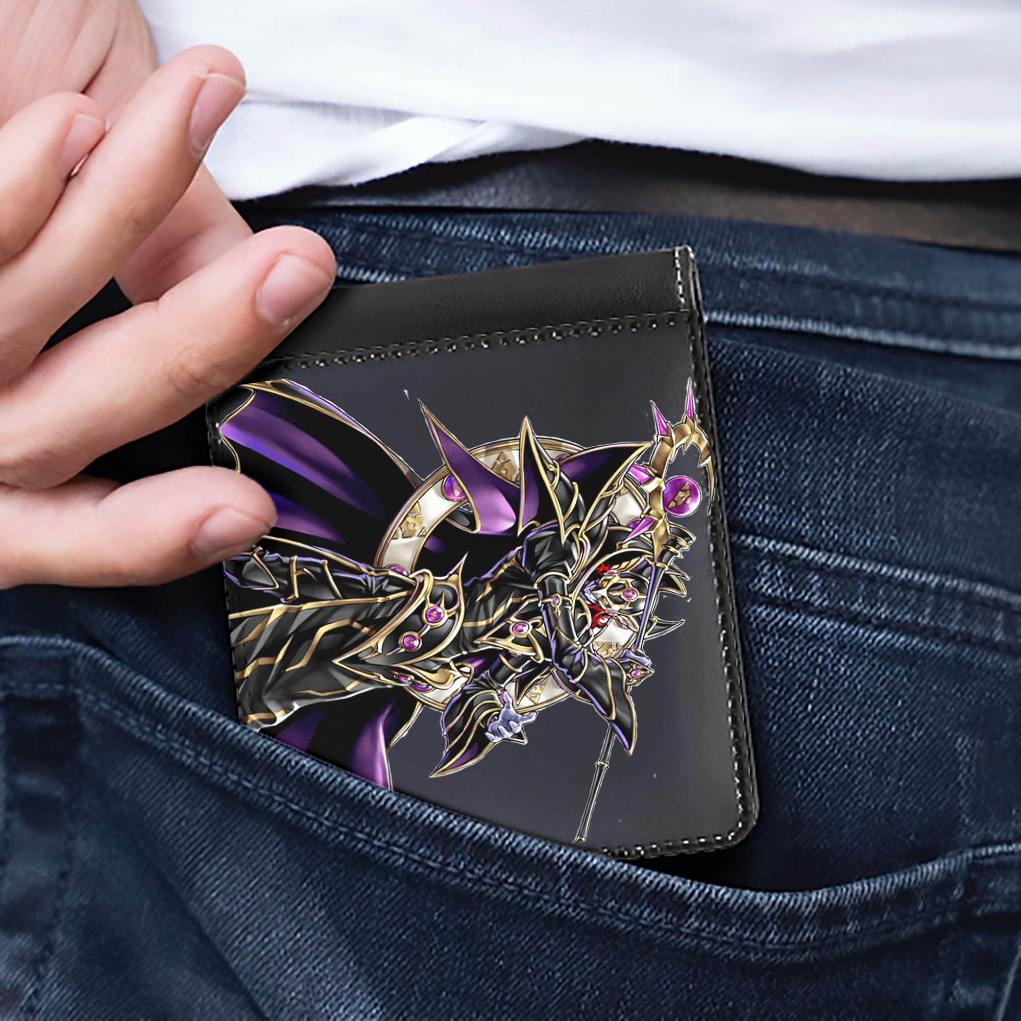 （画像用） 遊☆戯☆王 Yu-Gi-Oh! 二つ折り革財布