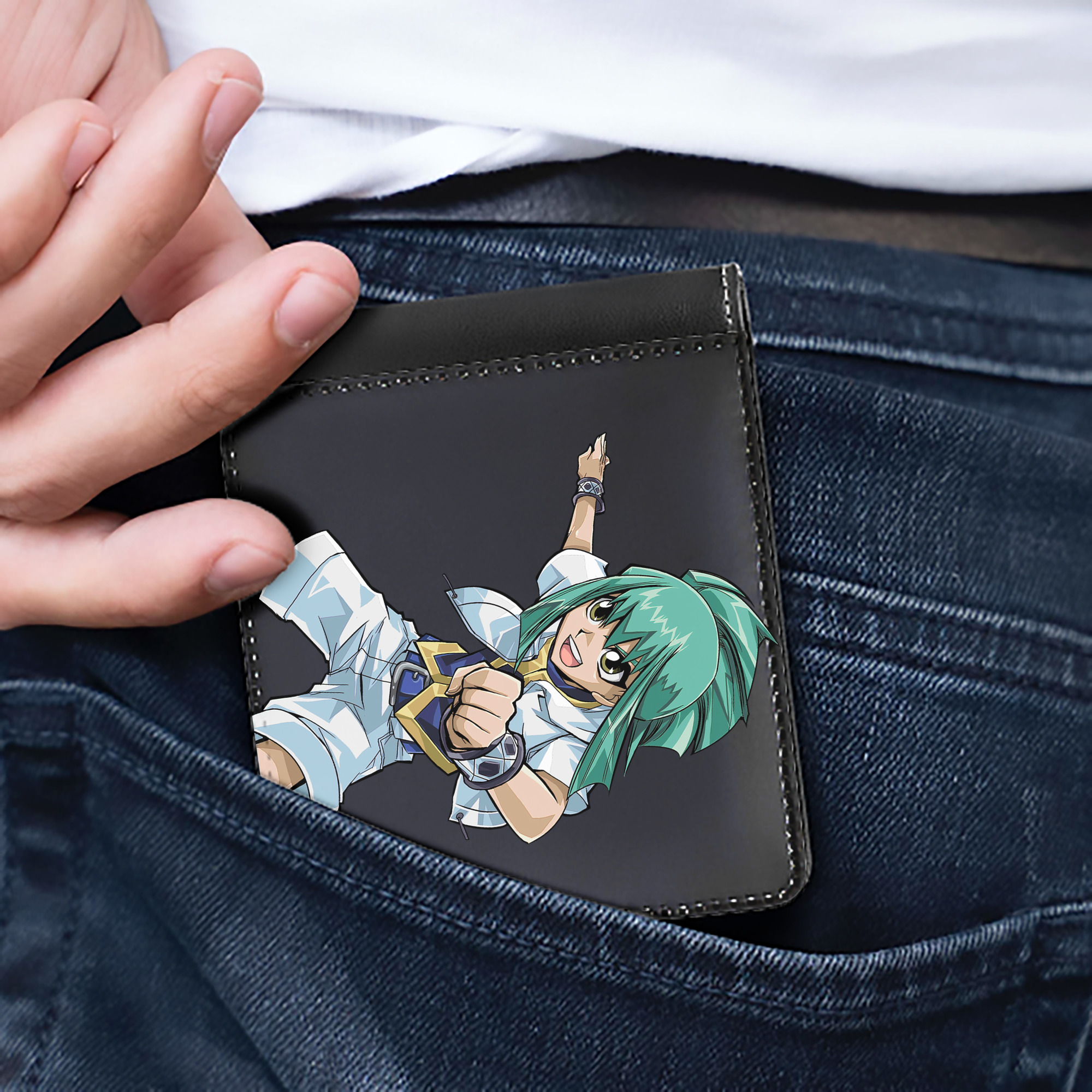 （画像用） 遊☆戯☆王 Yu-Gi-Oh! 二つ折り革財布