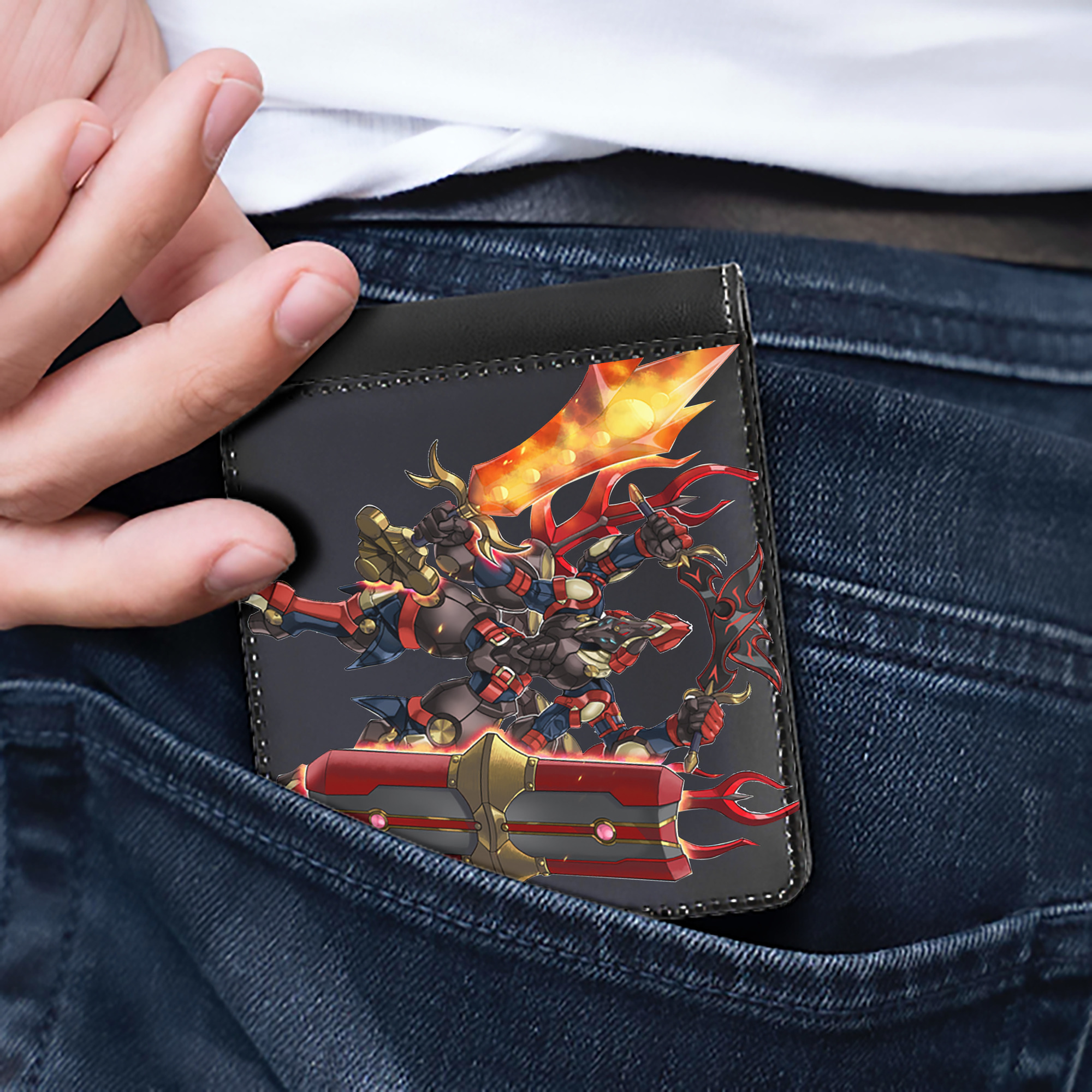 （画像用） 遊☆戯☆王 Yu-Gi-Oh! 二つ折り革財布
