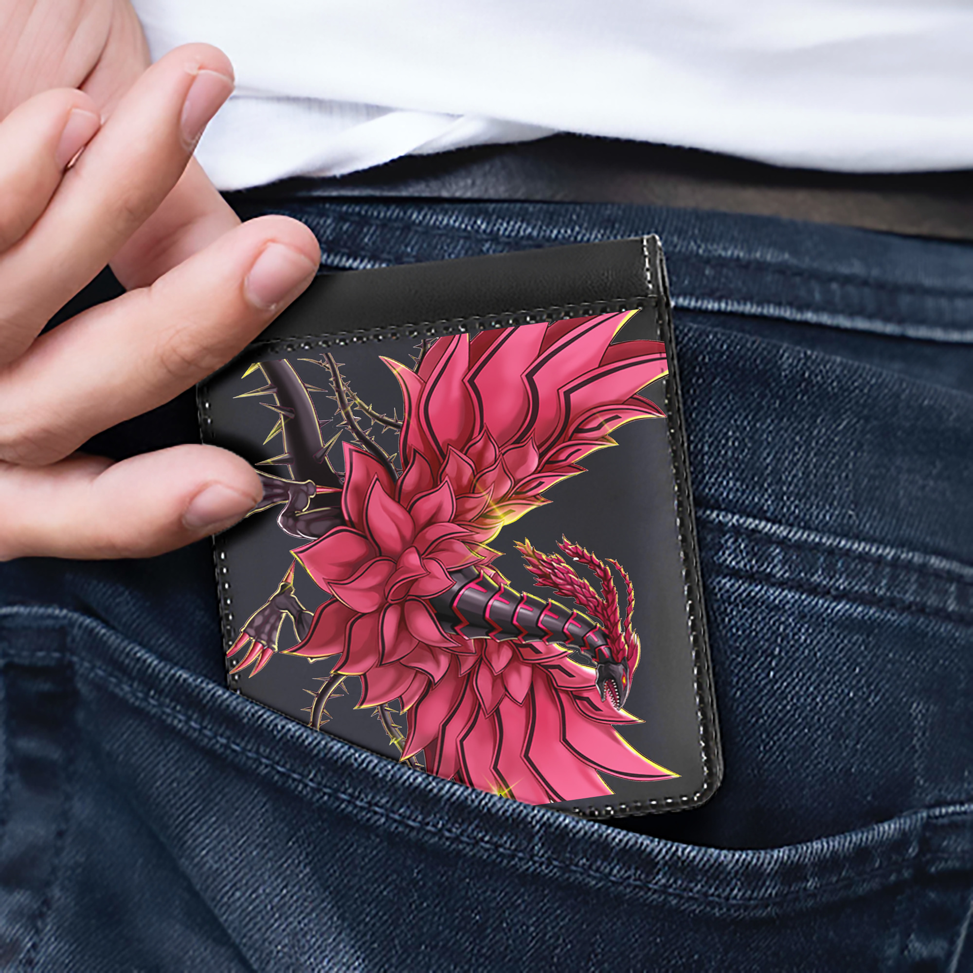 （画像用） 遊☆戯☆王 Yu-Gi-Oh! 二つ折り革財布