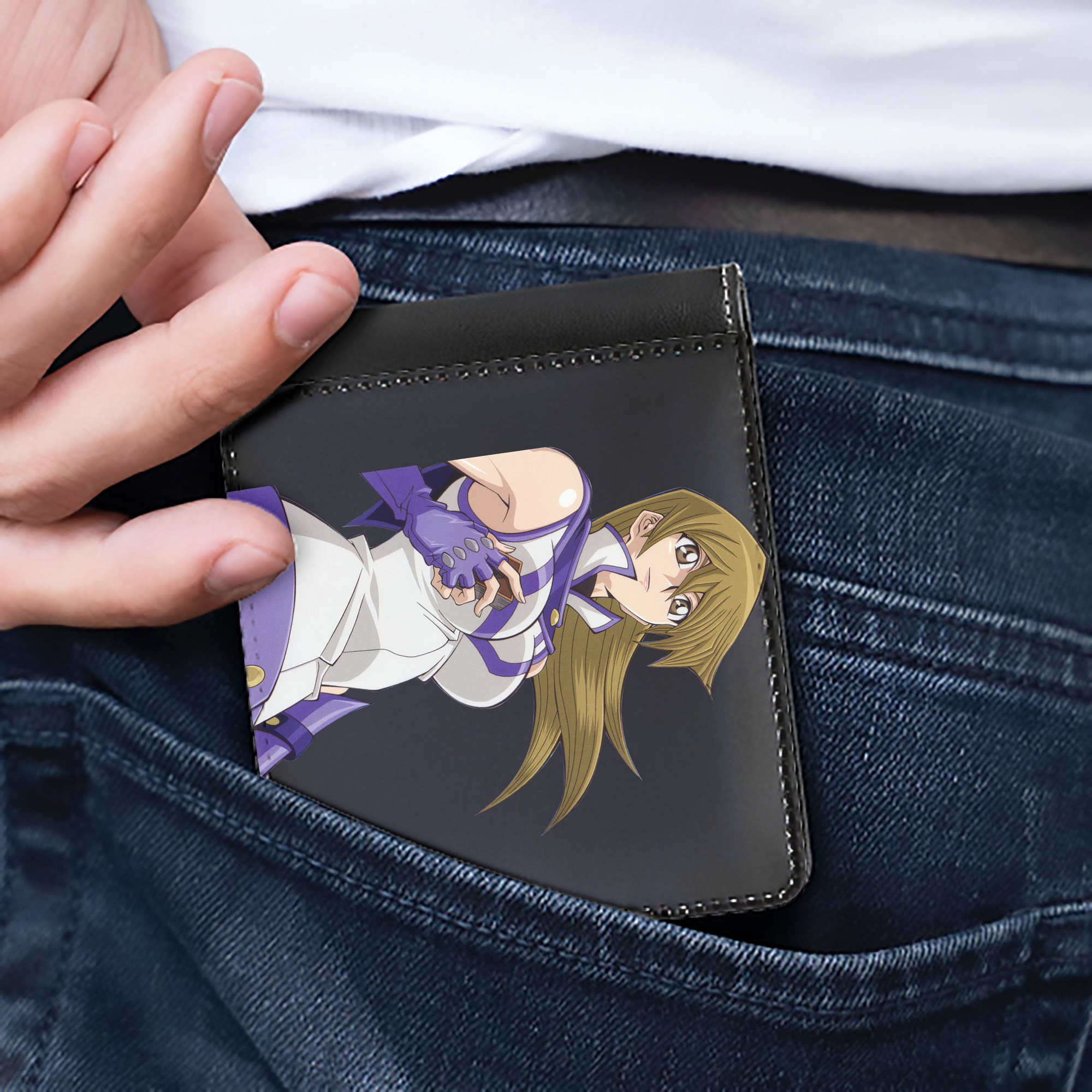 （画像用） 遊☆戯☆王 Yu-Gi-Oh! 二つ折り革財布