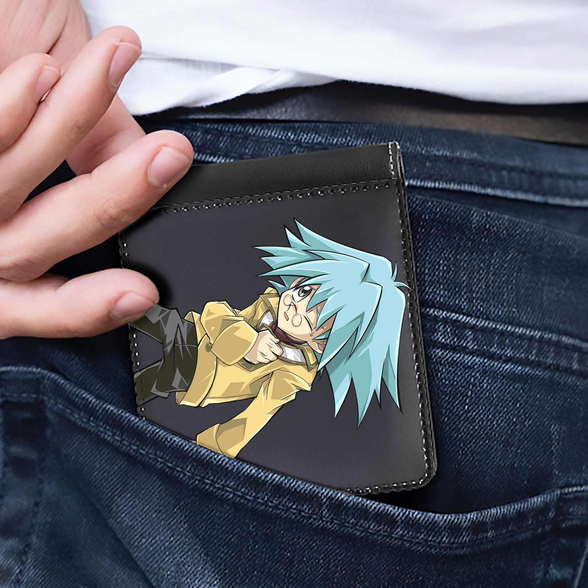 （画像用） 遊☆戯☆王 Yu-Gi-Oh! 二つ折り革財布