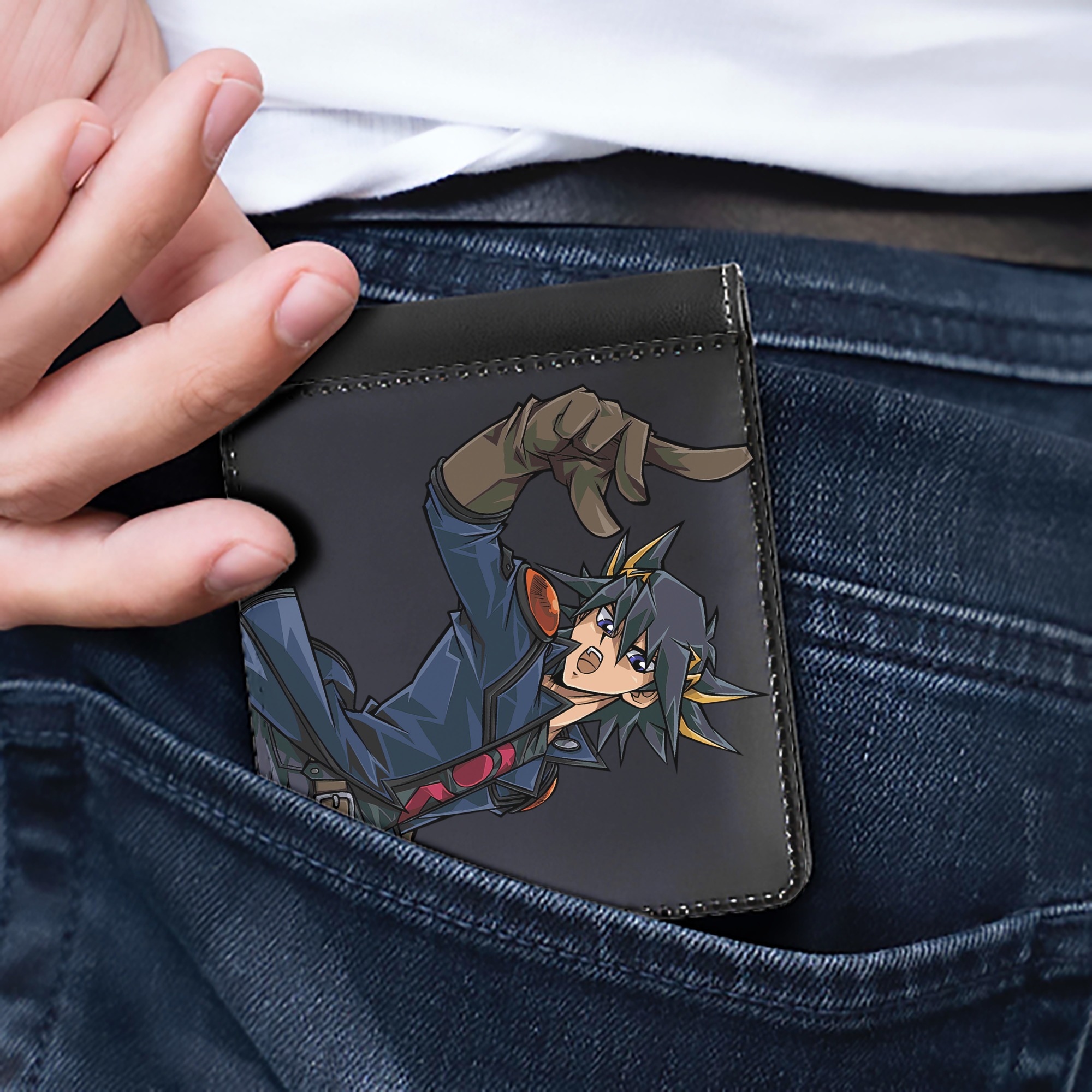 （画像用） 遊☆戯☆王 Yu-Gi-Oh! 二つ折り革財布