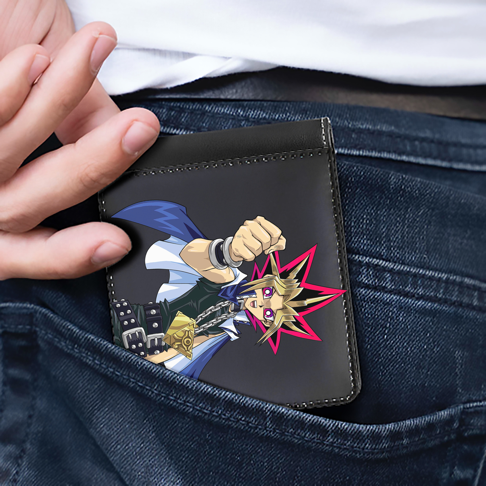 （画像用） 遊☆戯☆王 Yu-Gi-Oh! 二つ折り革財布