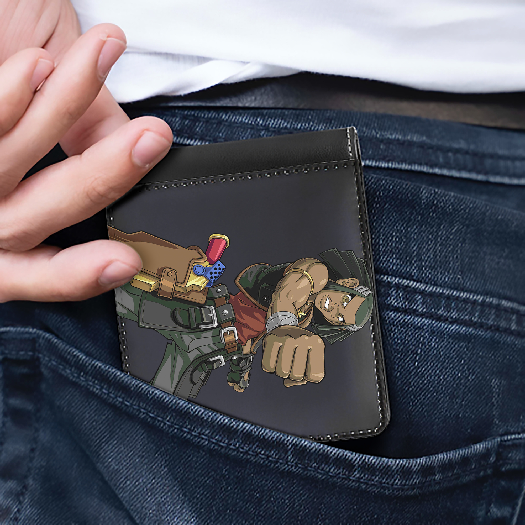 （画像用） 遊☆戯☆王 Yu-Gi-Oh! 二つ折り革財布