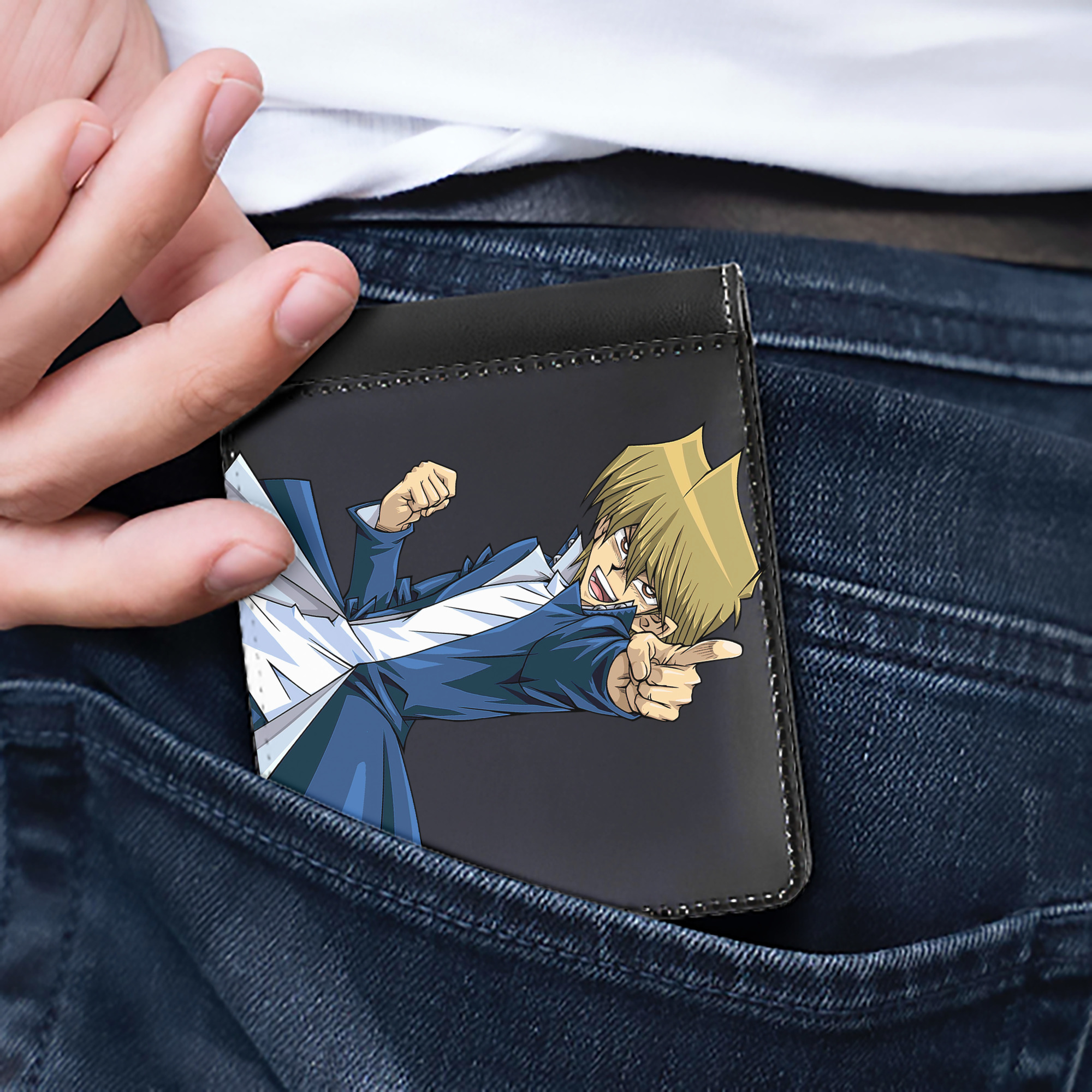 （画像用） 遊☆戯☆王 Yu-Gi-Oh! 二つ折り革財布
