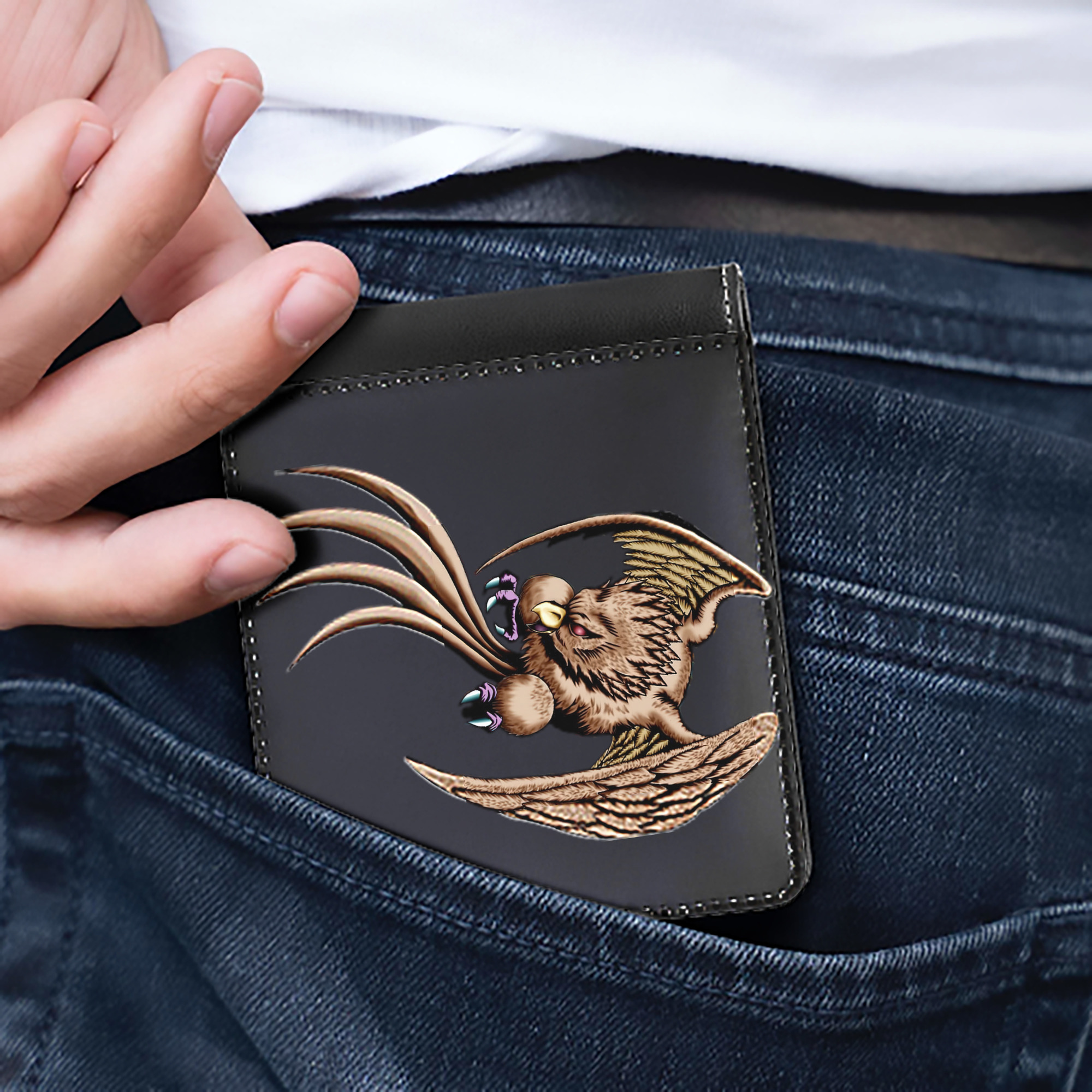 （画像用） 遊☆戯☆王 Yu-Gi-Oh! 二つ折り革財布