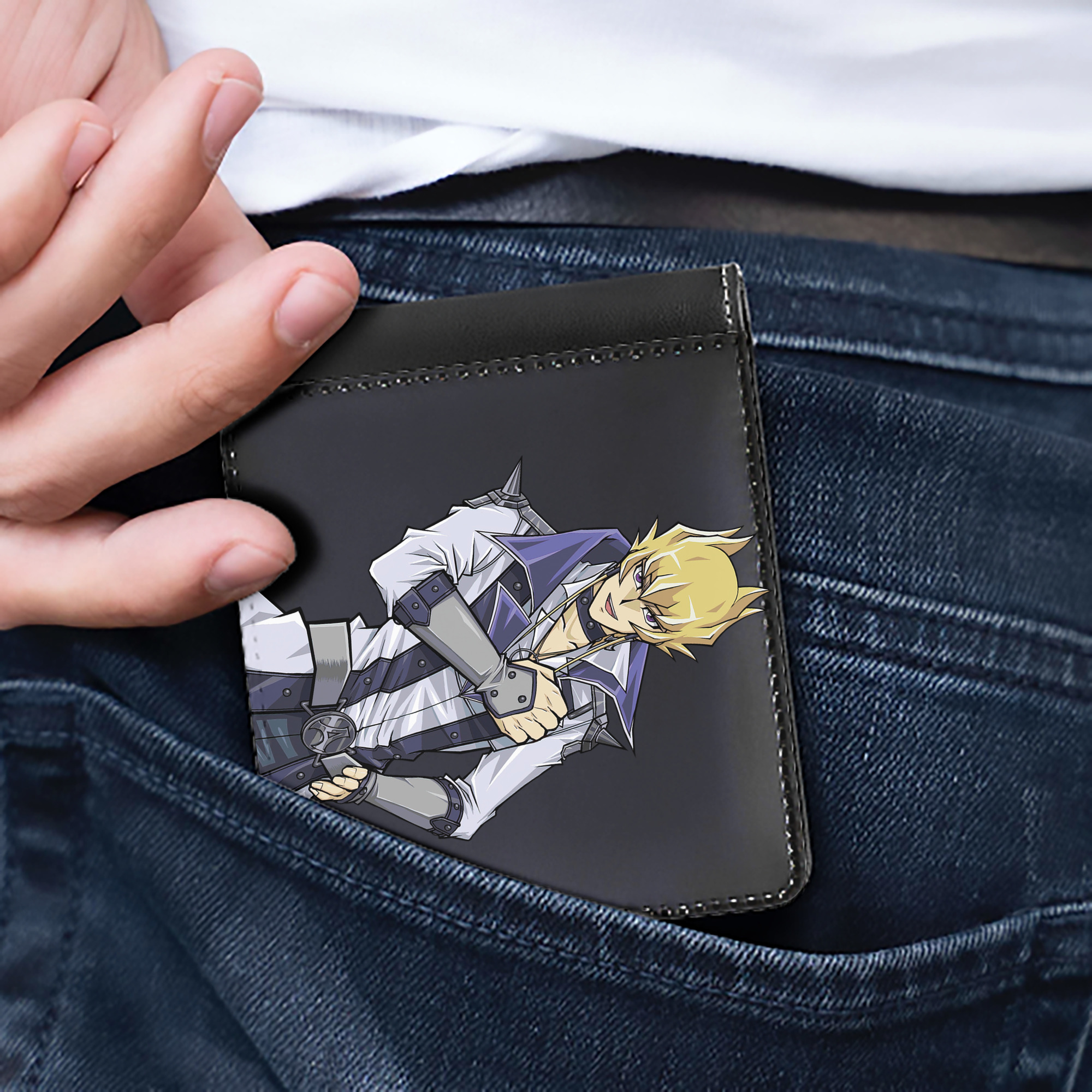 （画像用） 遊☆戯☆王 Yu-Gi-Oh! 二つ折り革財布