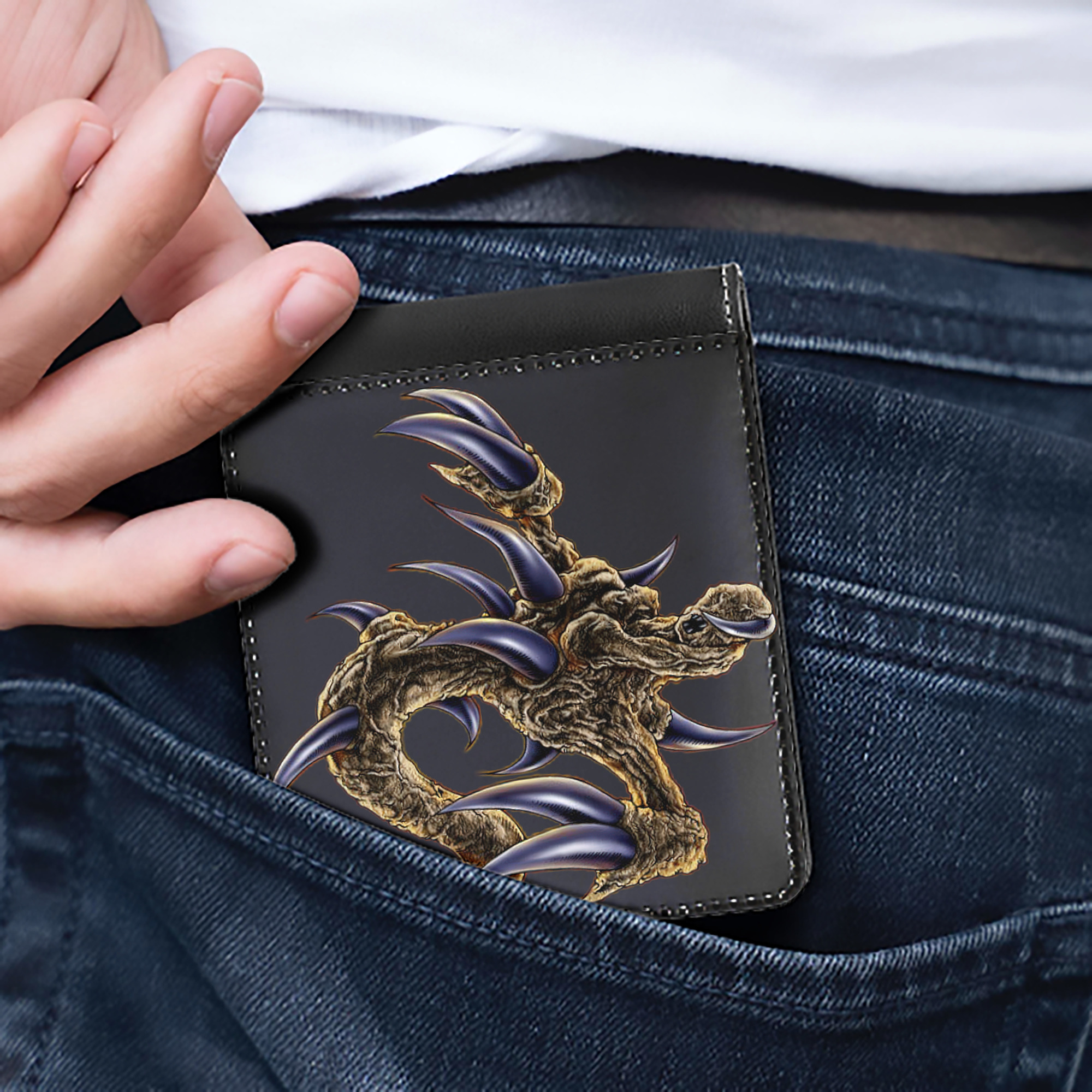 （画像用） 遊☆戯☆王 Yu-Gi-Oh! 二つ折り革財布