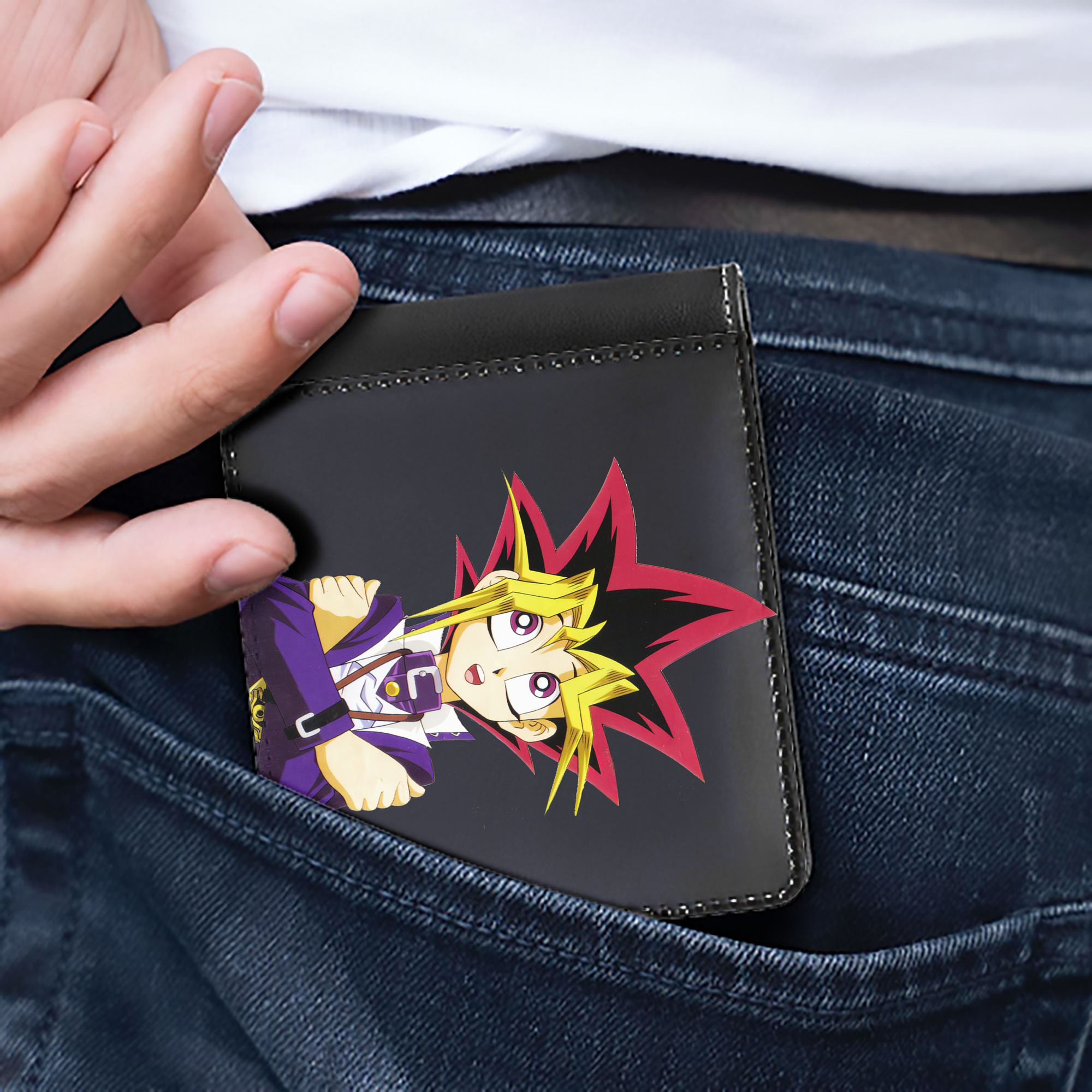 （画像用） 遊☆戯☆王 Yu-Gi-Oh! 二つ折り革財布