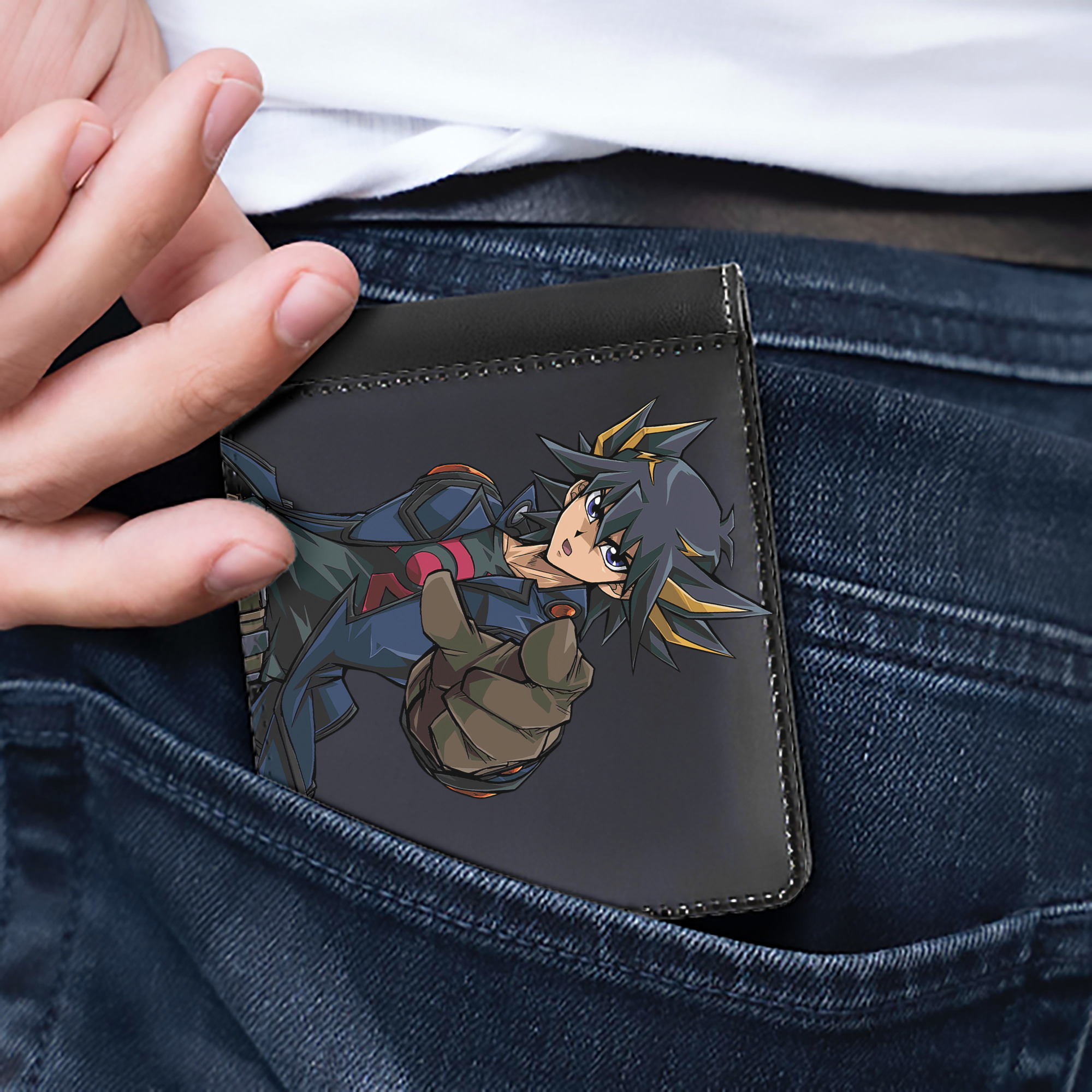 （画像用） 遊☆戯☆王 Yu-Gi-Oh! 二つ折り革財布