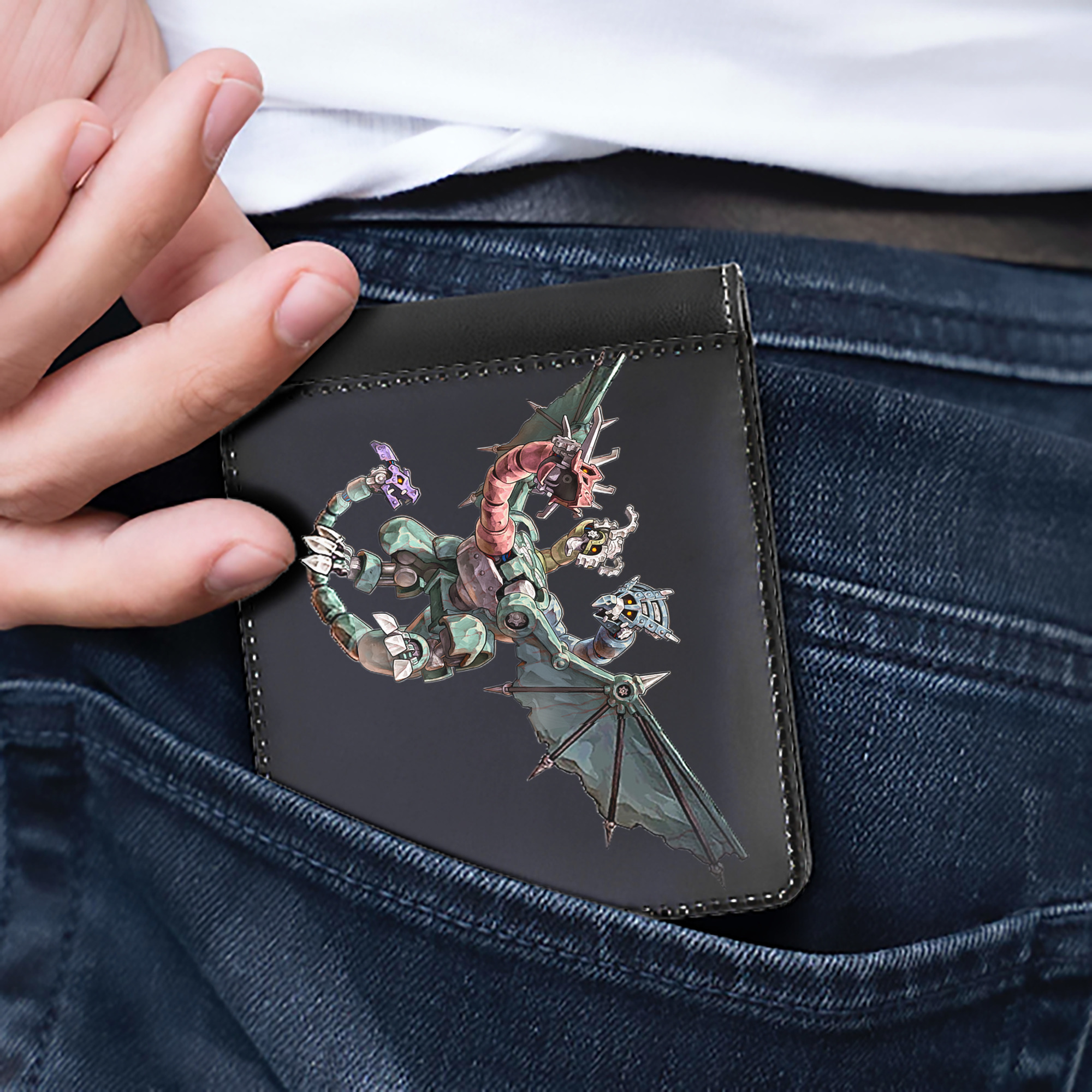 （画像用） 遊☆戯☆王 Yu-Gi-Oh! 二つ折り革財布
