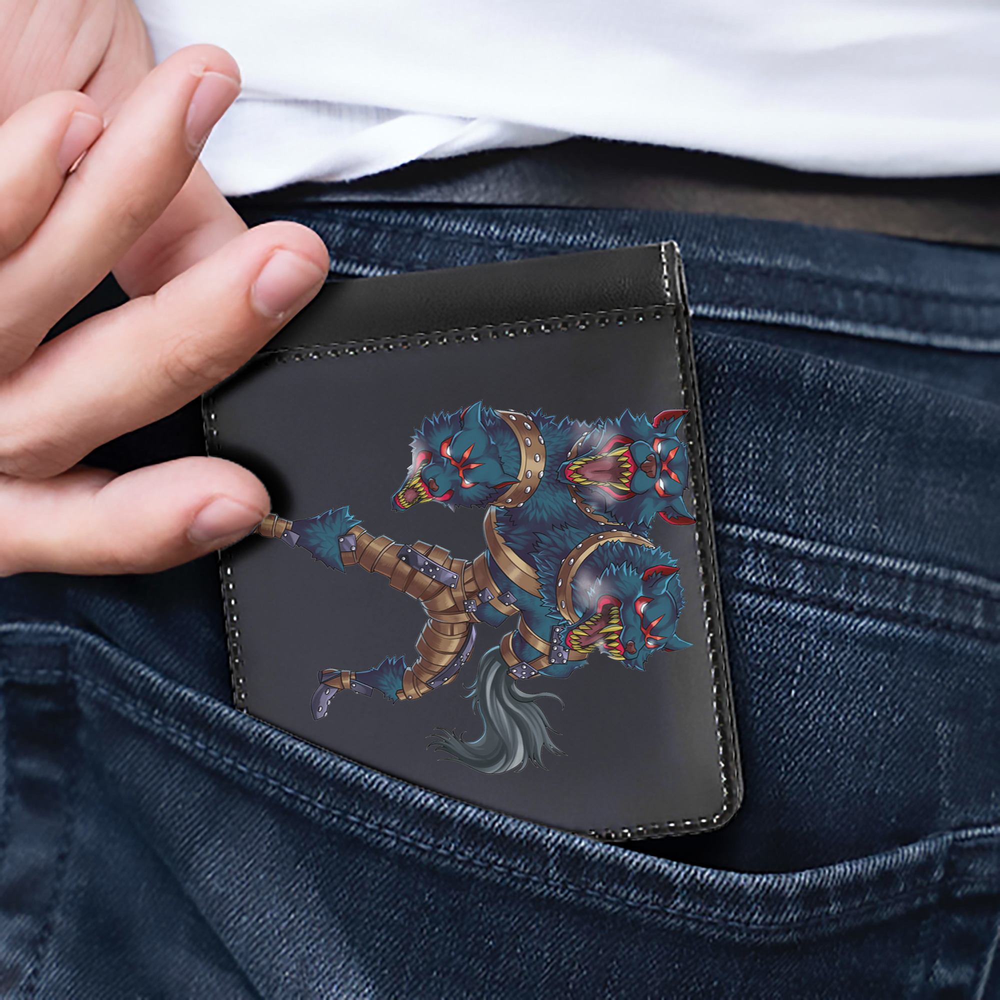 （画像用） 遊☆戯☆王 Yu-Gi-Oh! 二つ折り革財布