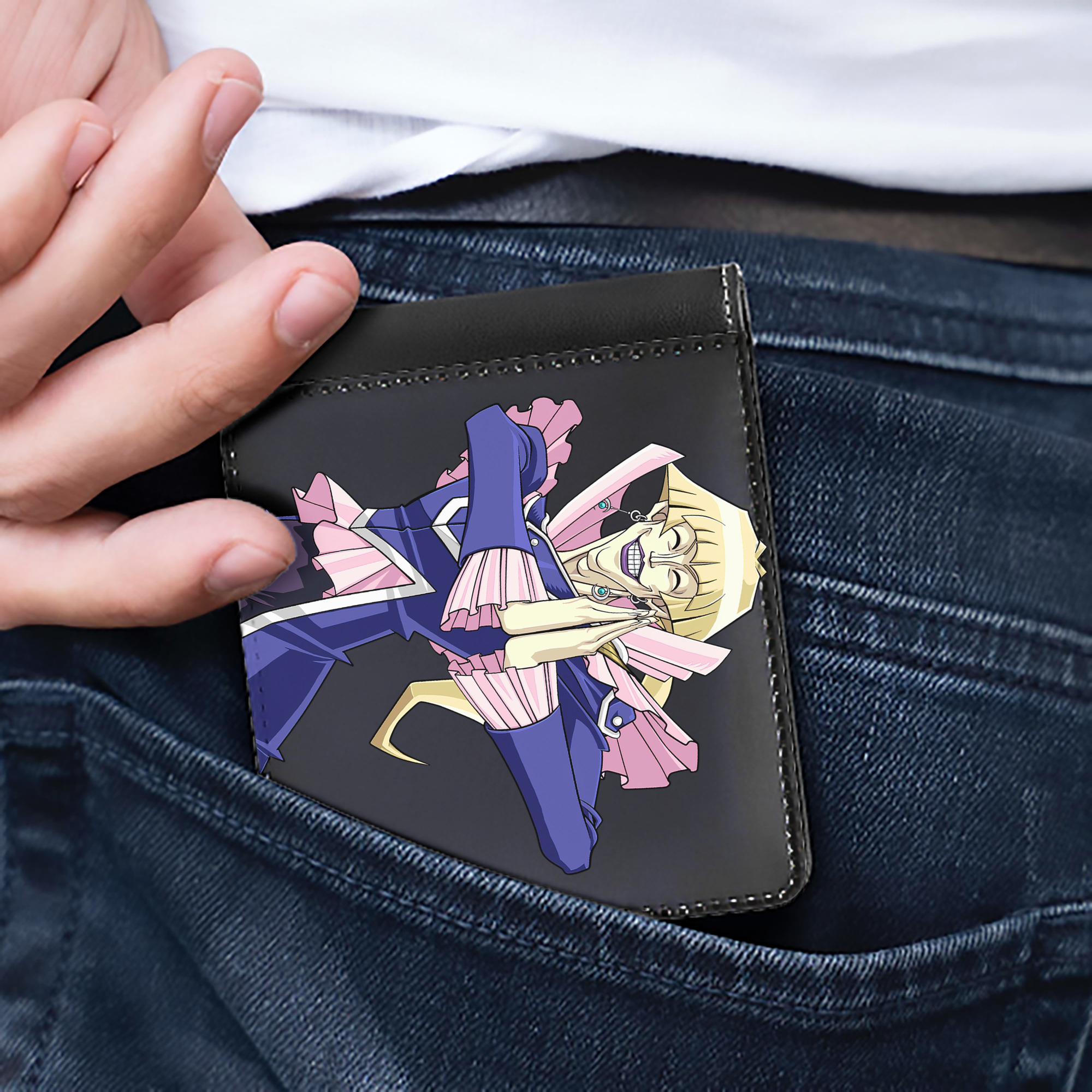 （画像用） 遊☆戯☆王 Yu-Gi-Oh! 二つ折り革財布