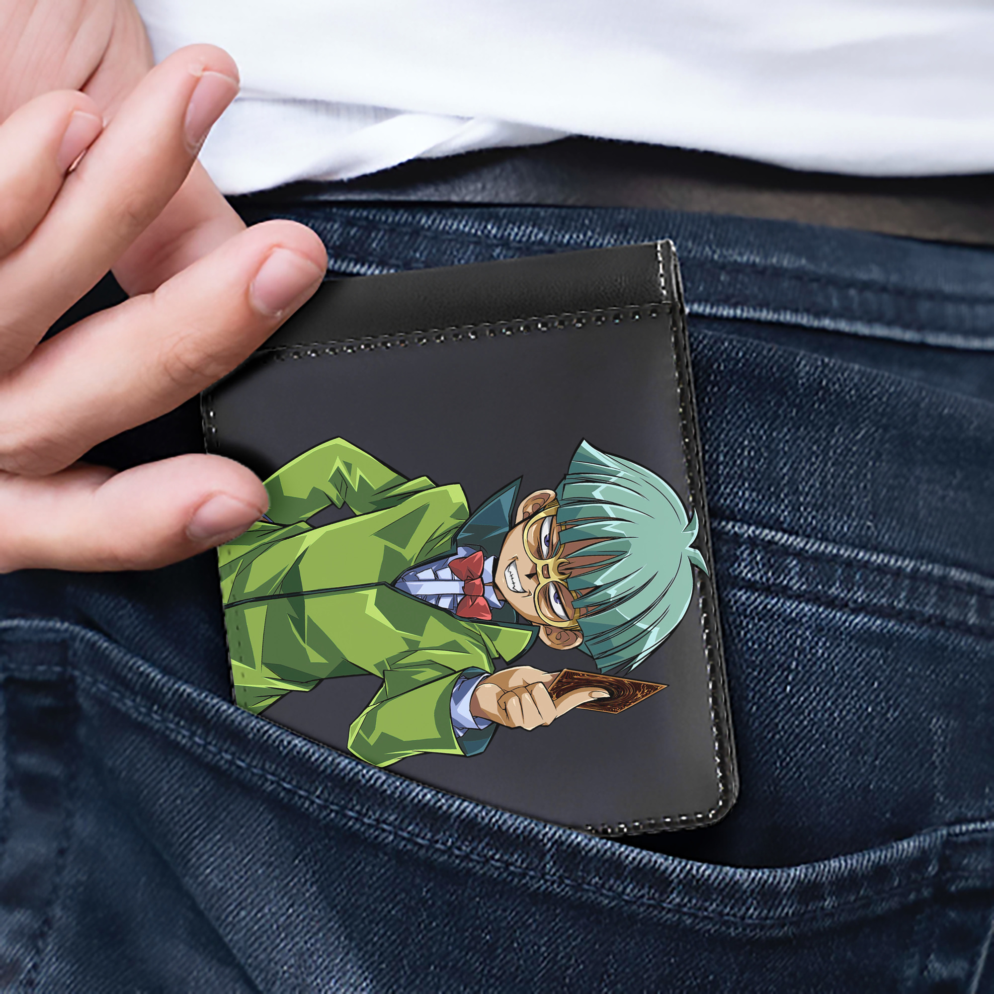 （画像用） 遊☆戯☆王 Yu-Gi-Oh! 二つ折り革財布