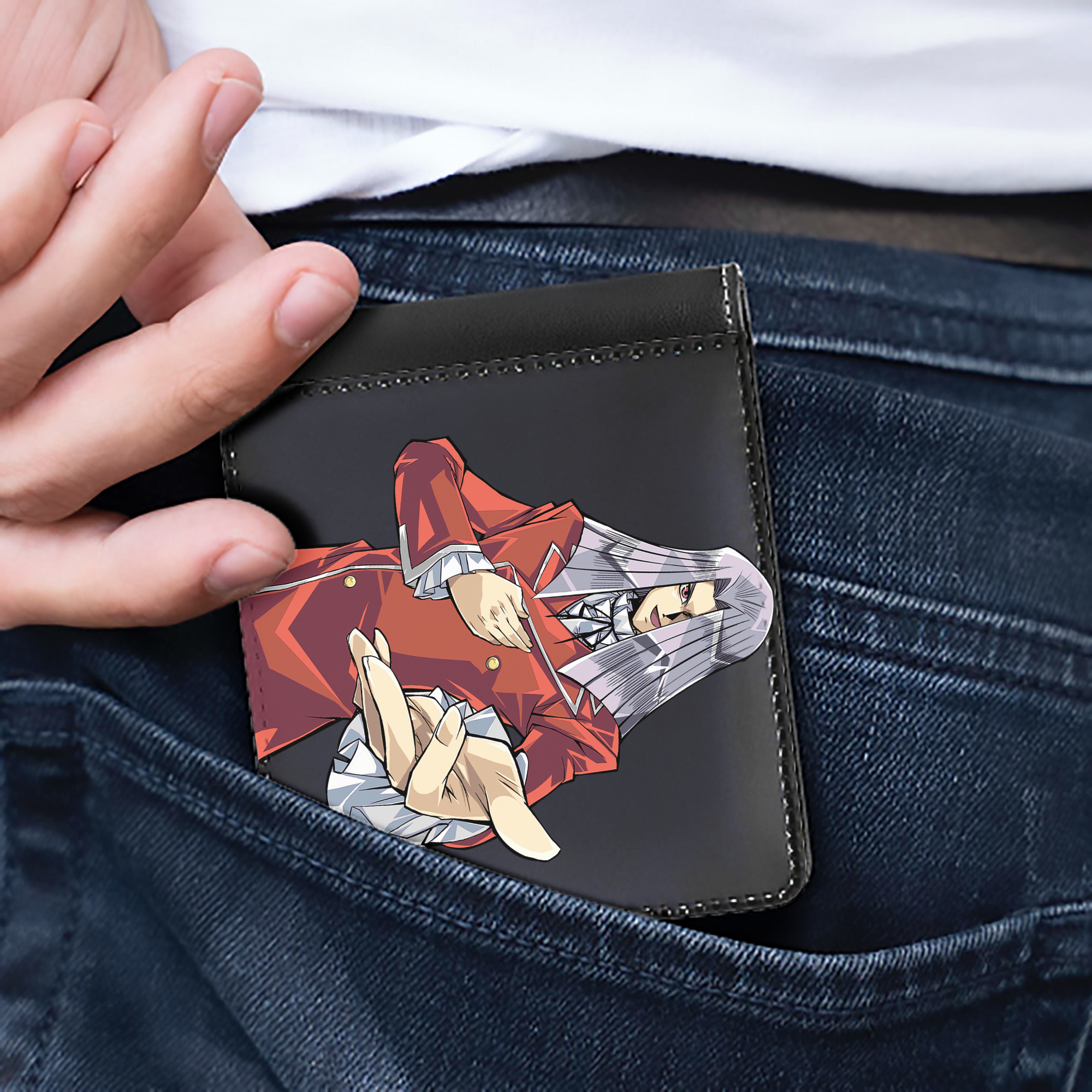（画像用） 遊☆戯☆王 Yu-Gi-Oh! 二つ折り革財布