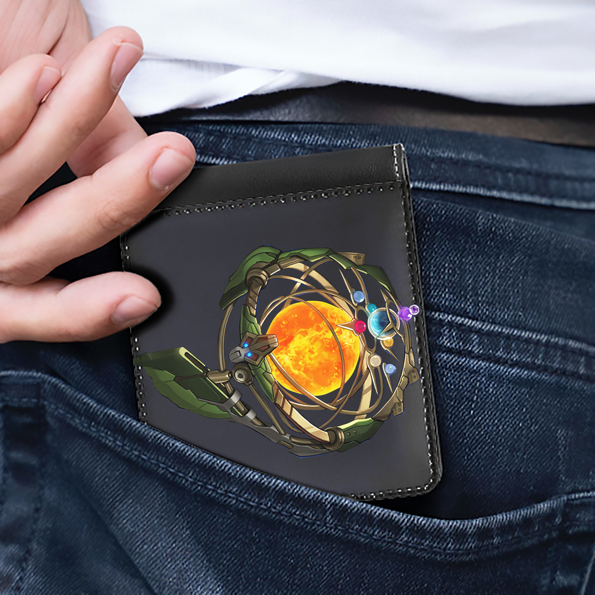 （画像用） 遊☆戯☆王 Yu-Gi-Oh! 二つ折り革財布