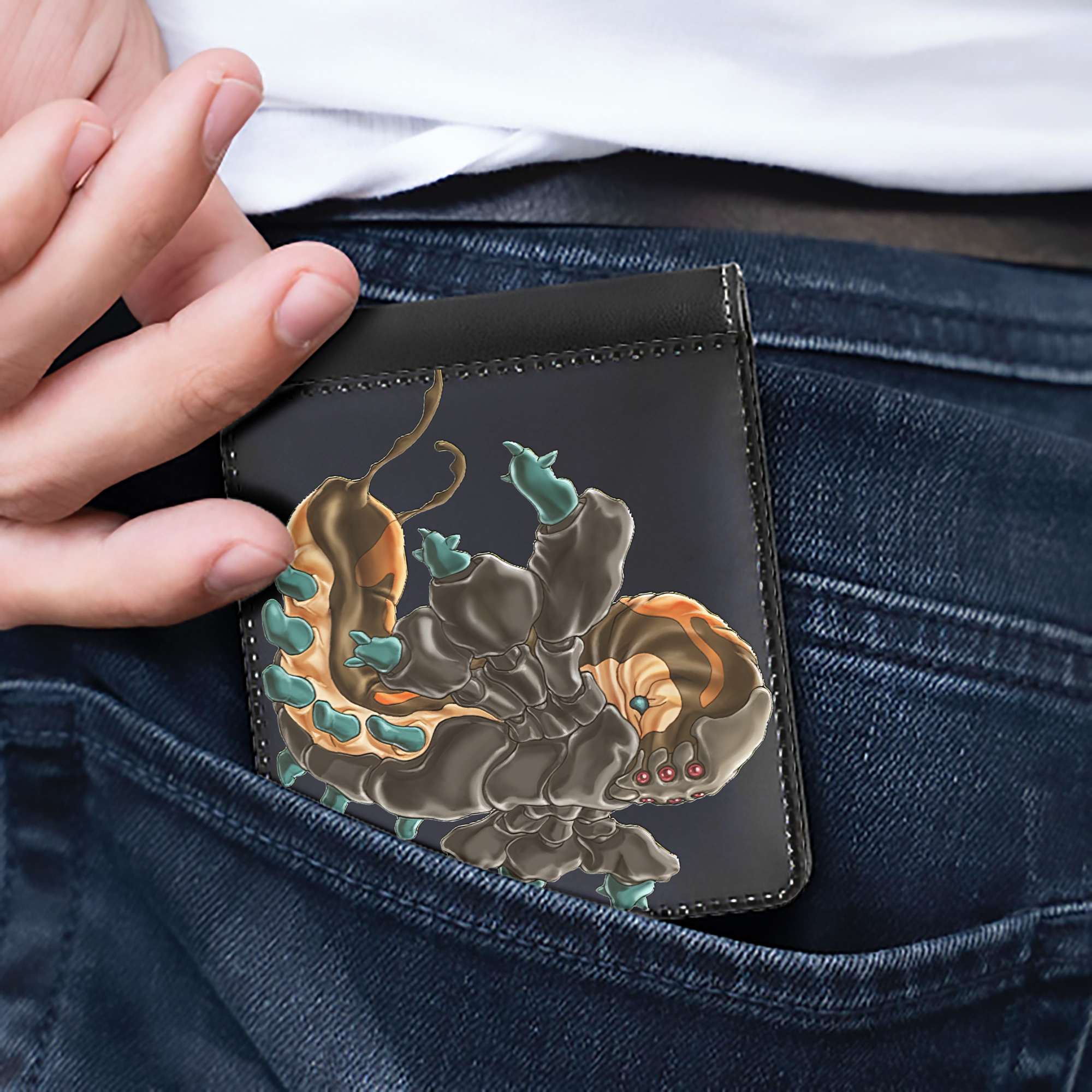（画像用） 遊☆戯☆王 Yu-Gi-Oh! 二つ折り革財布