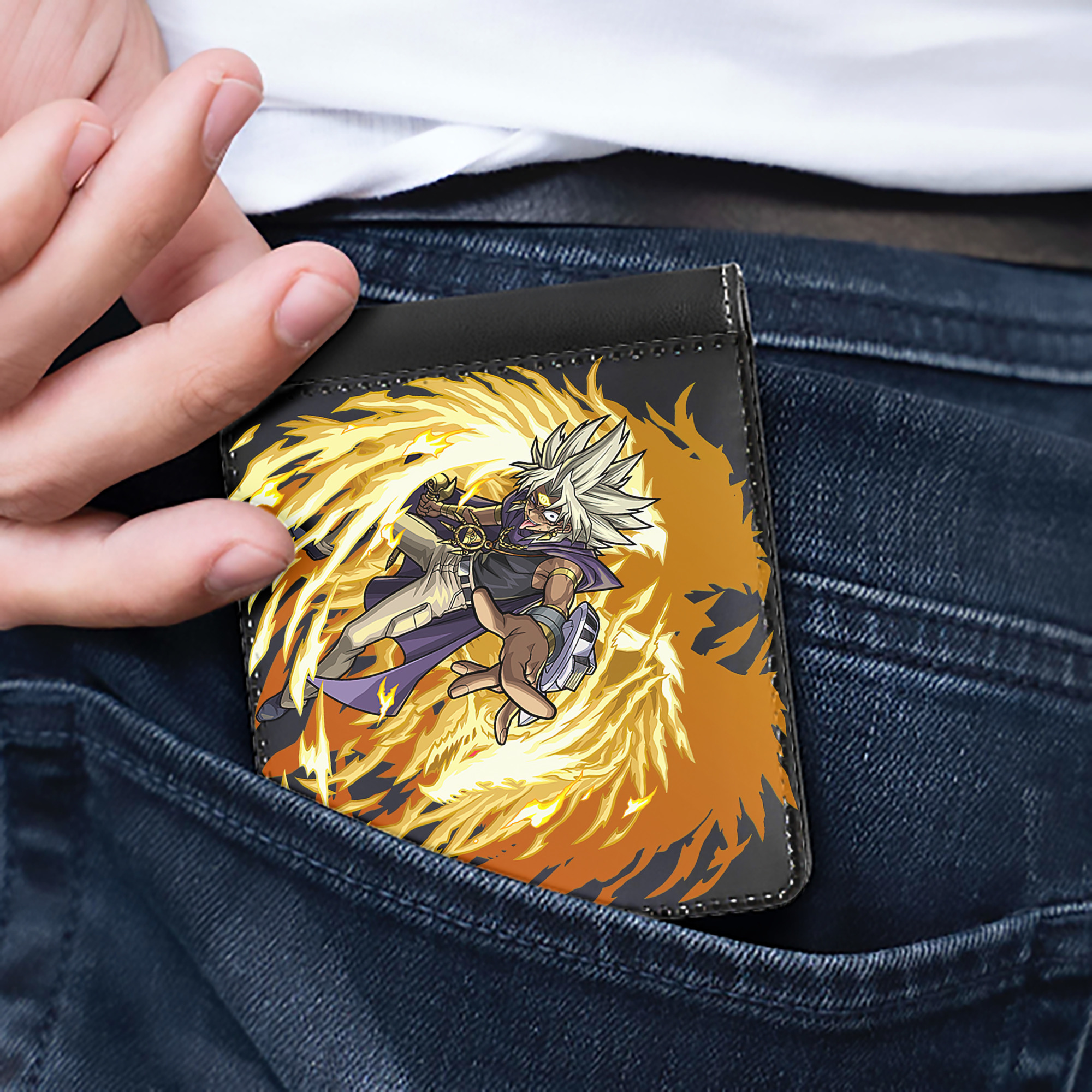 （画像用） 遊☆戯☆王 Yu-Gi-Oh! 二つ折り革財布
