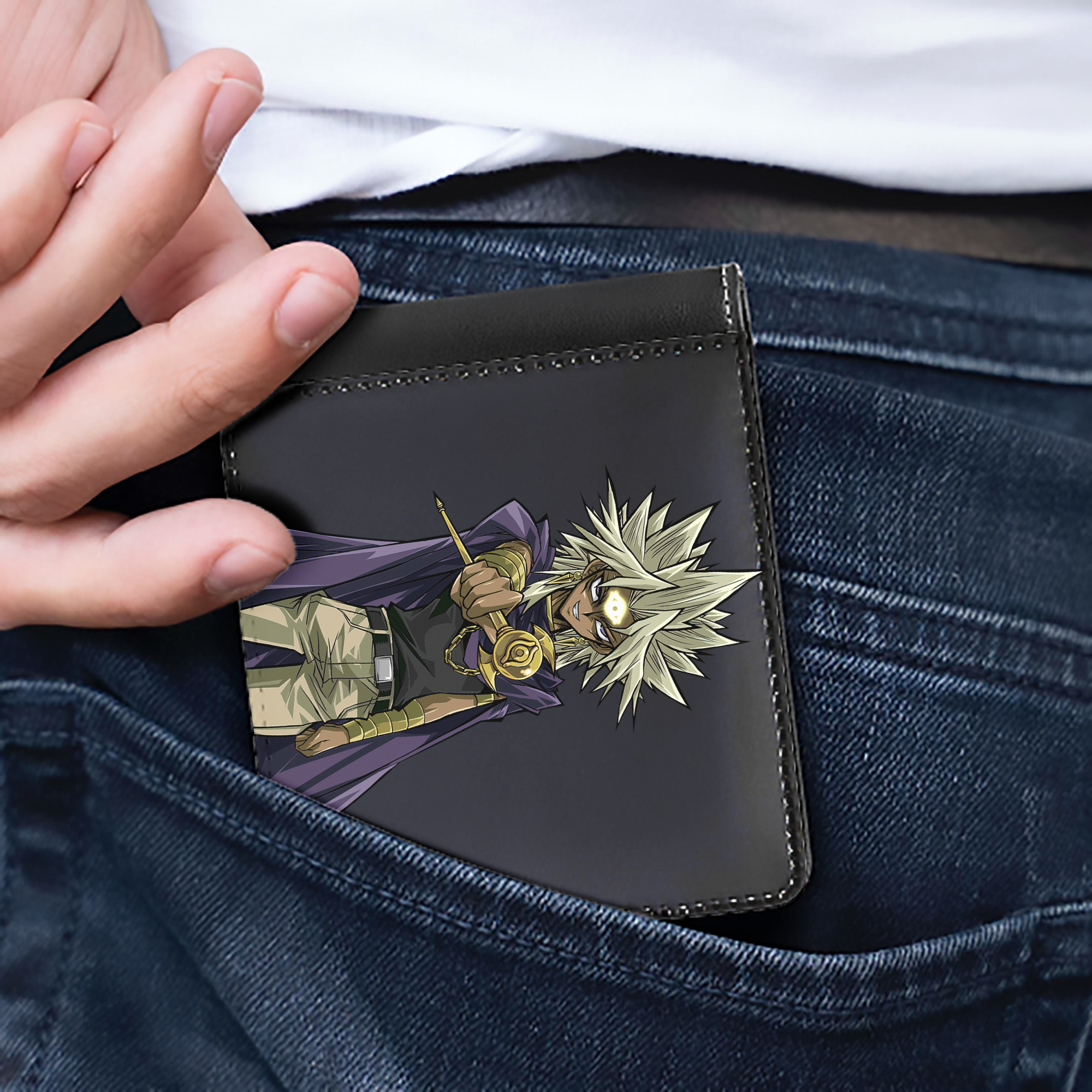 （画像用） 遊☆戯☆王 Yu-Gi-Oh! 二つ折り革財布
