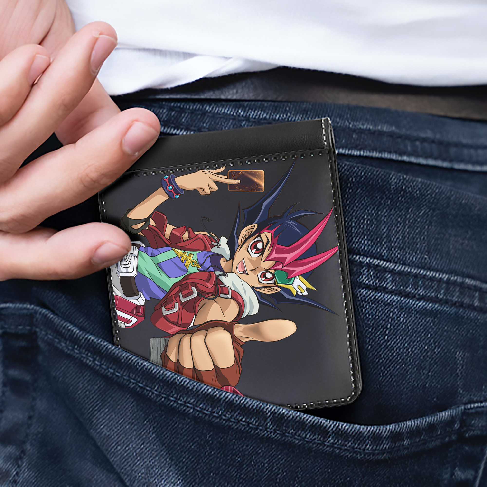 （画像用） 遊☆戯☆王 Yu-Gi-Oh! 二つ折り革財布