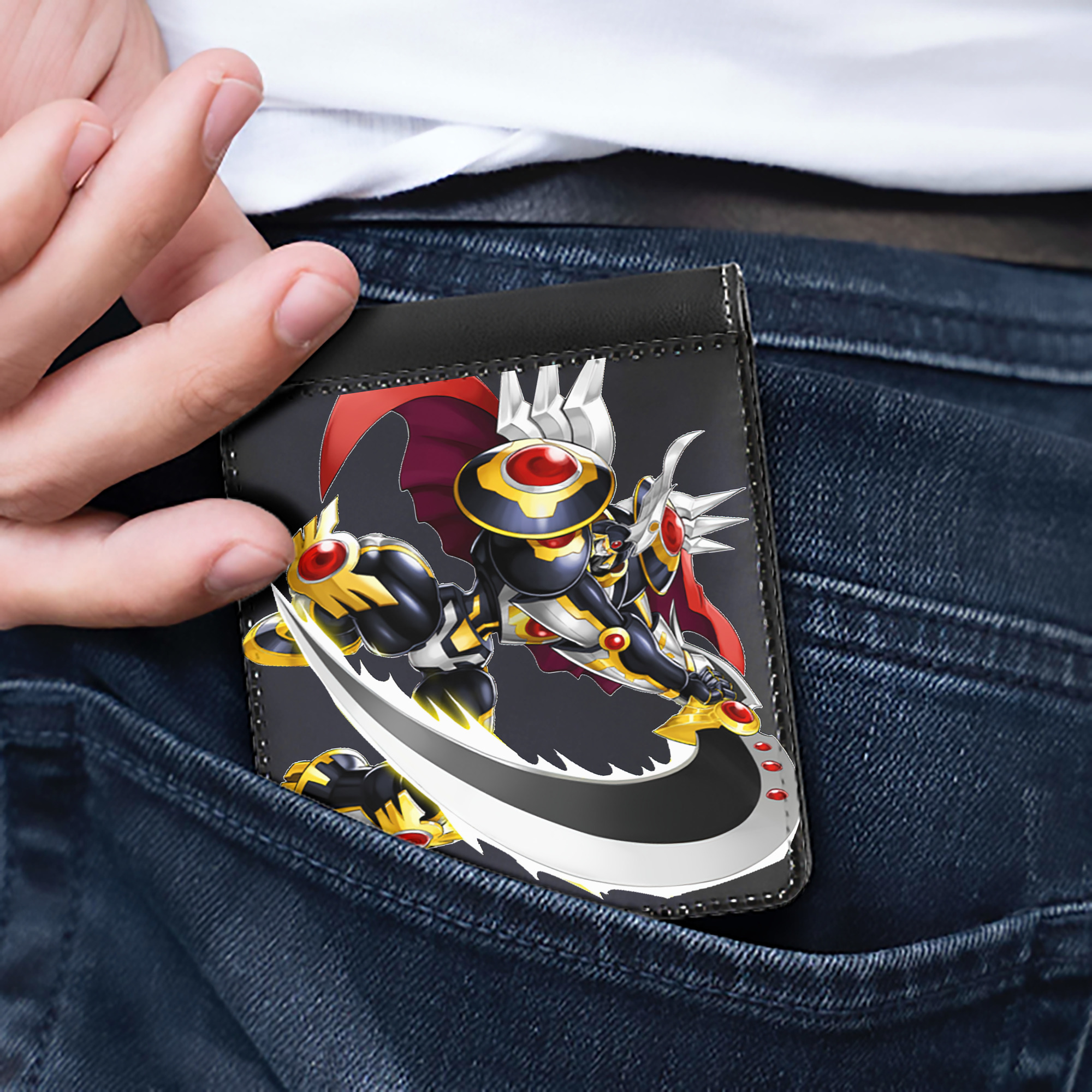 （画像用） 遊☆戯☆王 Yu-Gi-Oh! 二つ折り革財布