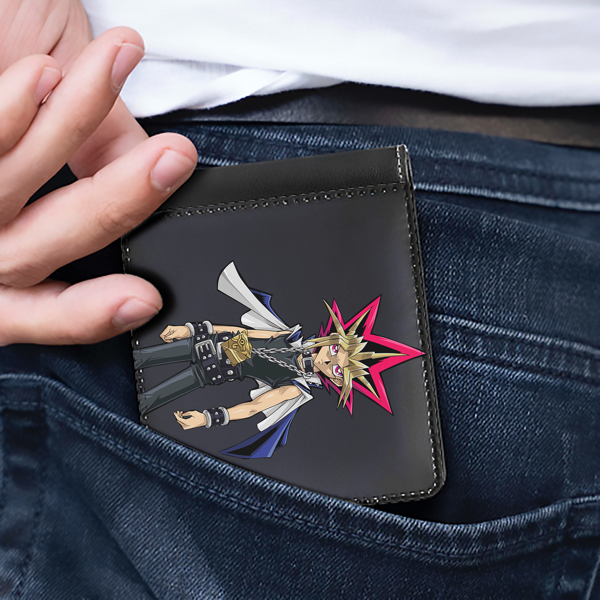 （画像用） 遊☆戯☆王 Yu-Gi-Oh! 二つ折り革財布