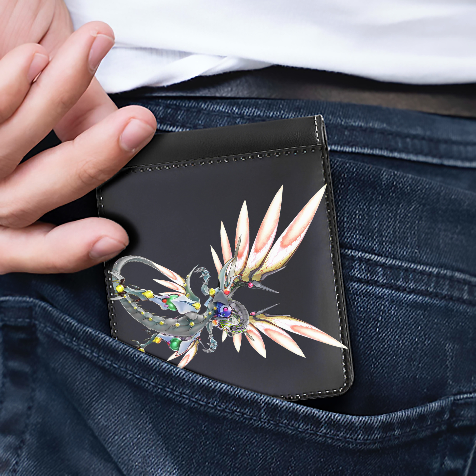 （画像用） 遊☆戯☆王 Yu-Gi-Oh! 二つ折り革財布